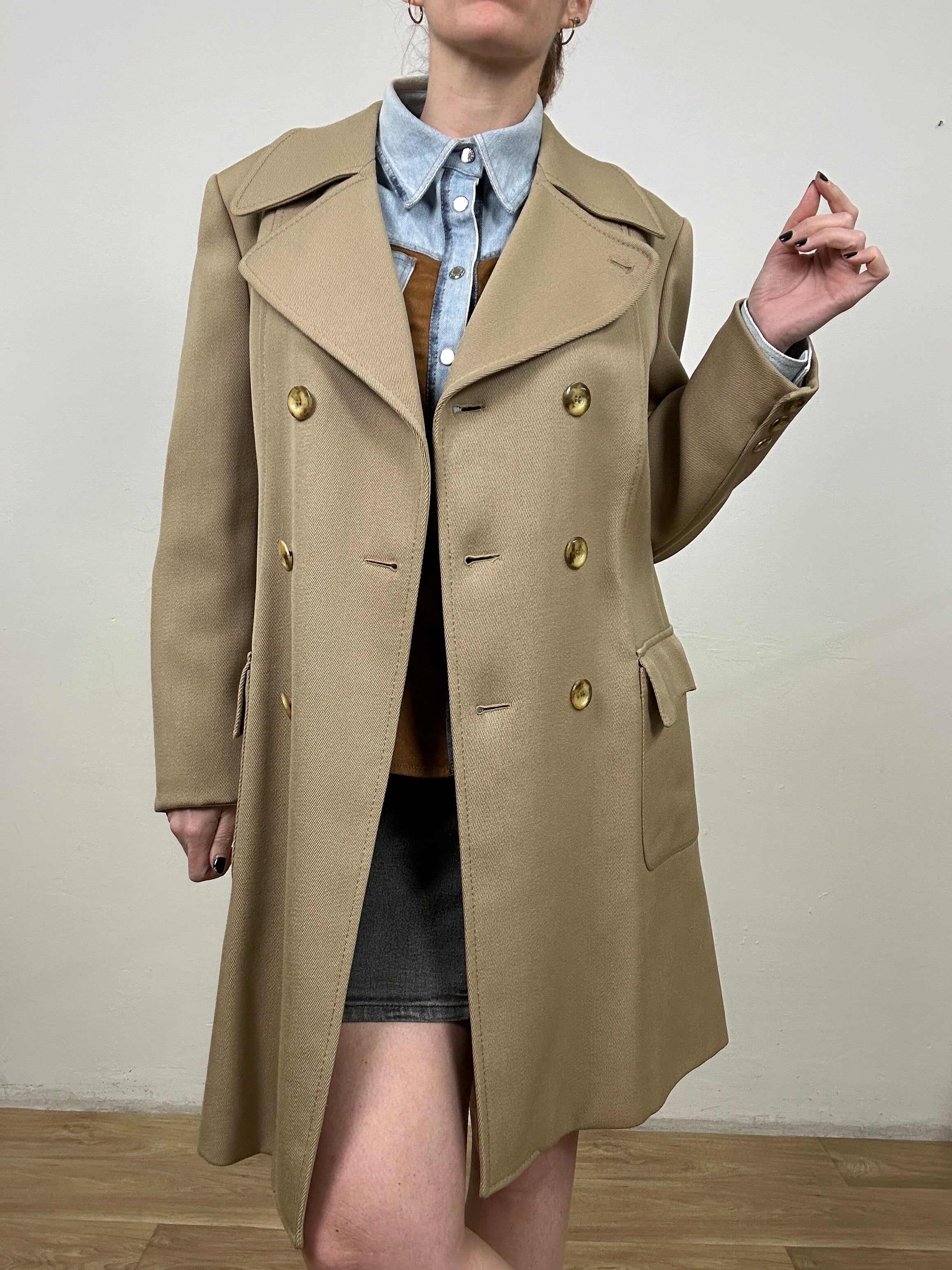 Grandpa pure wool coat