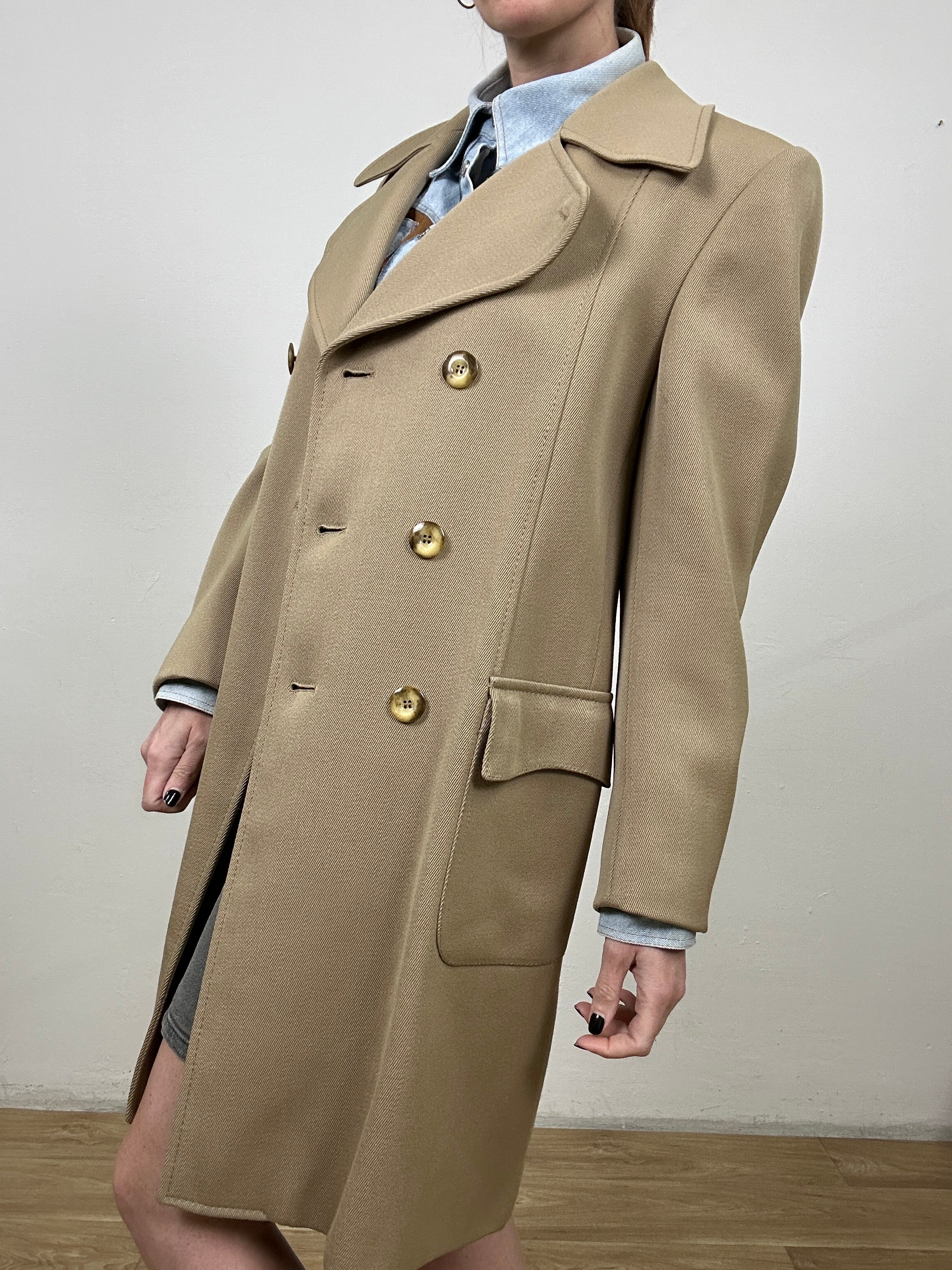 Grandpa pure wool coat