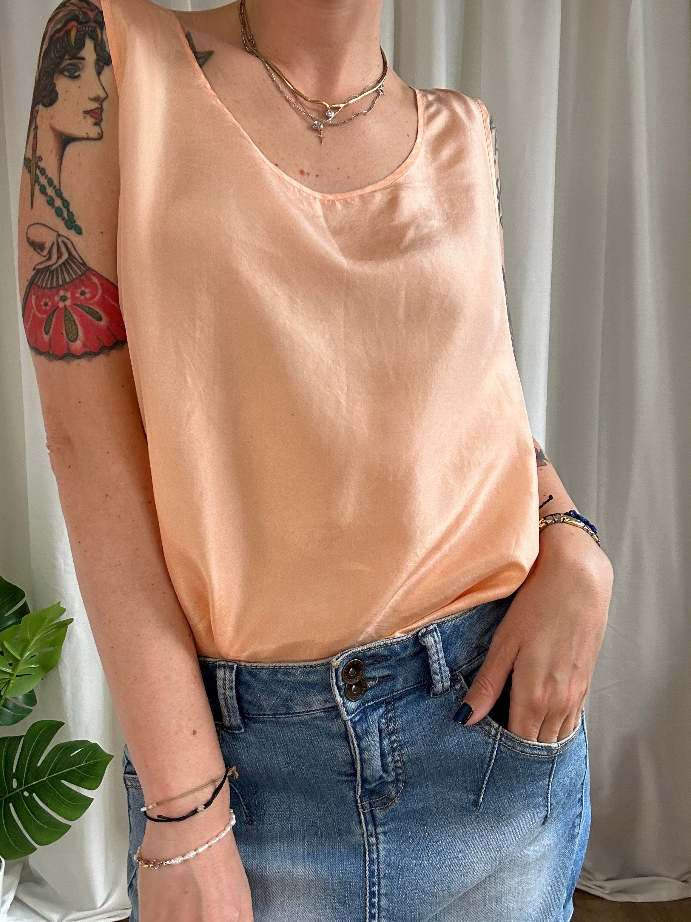 Solo Peach Silk top