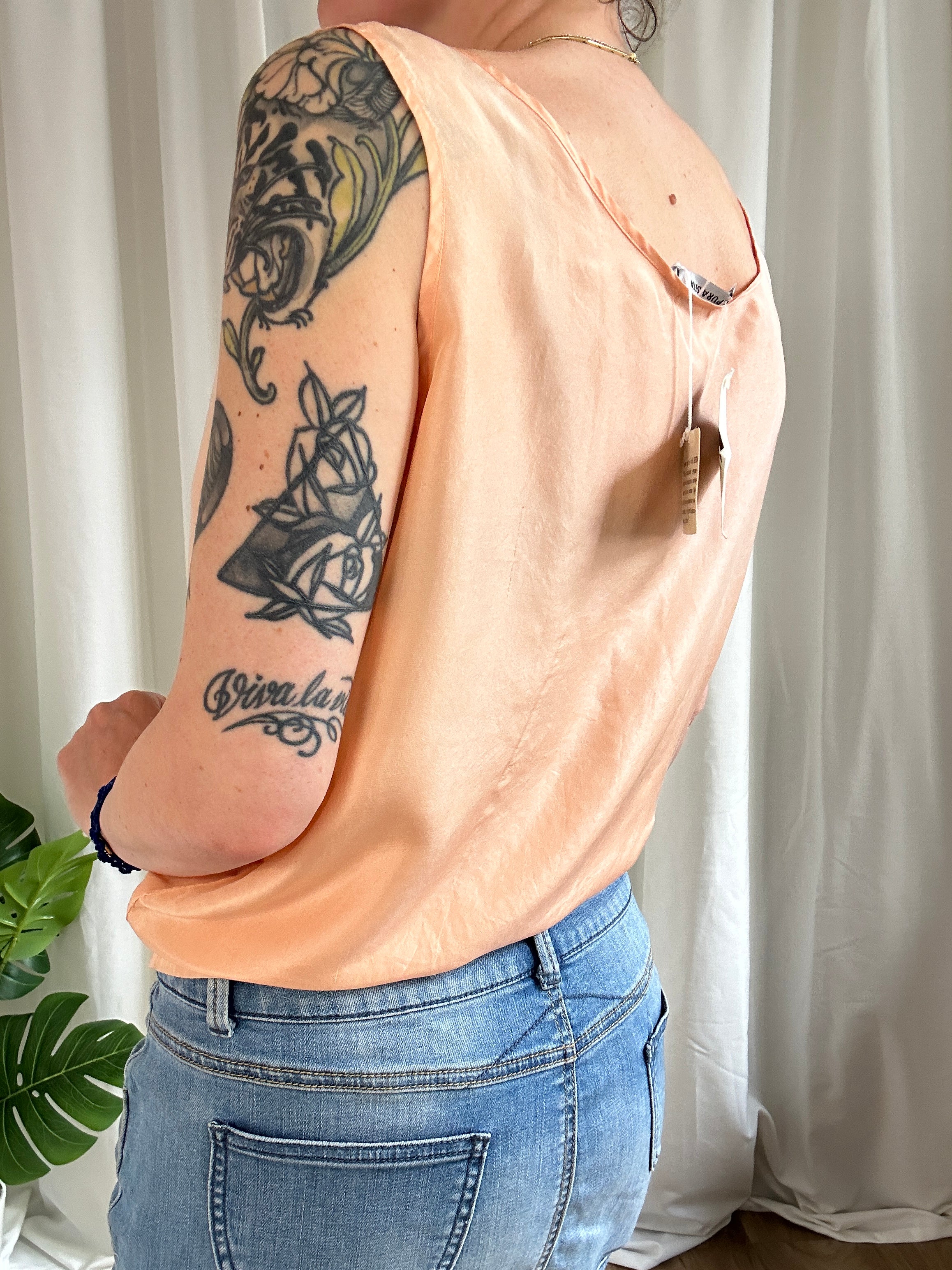 Solo Peach Silk top