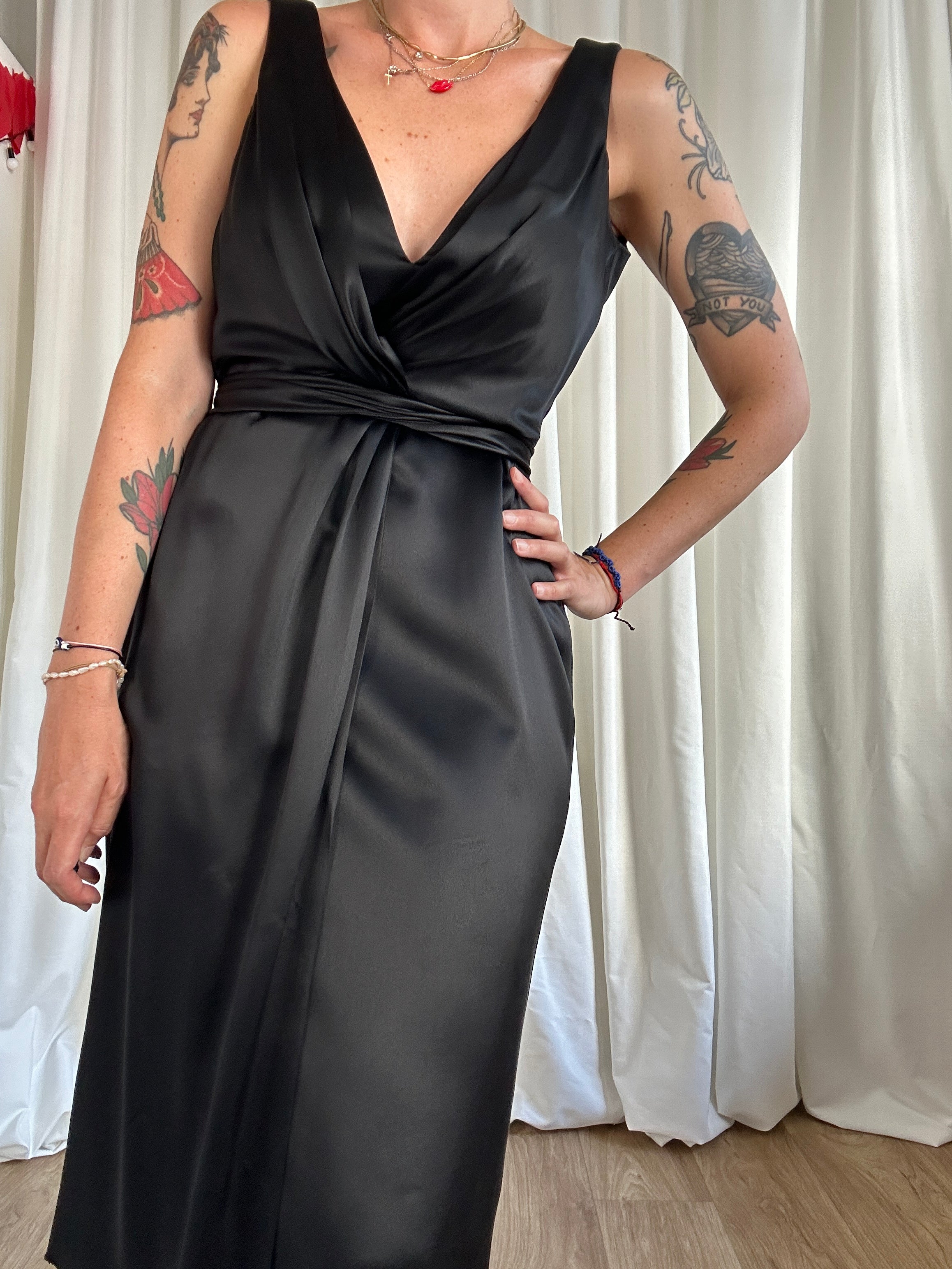 Armani black cocktail dress