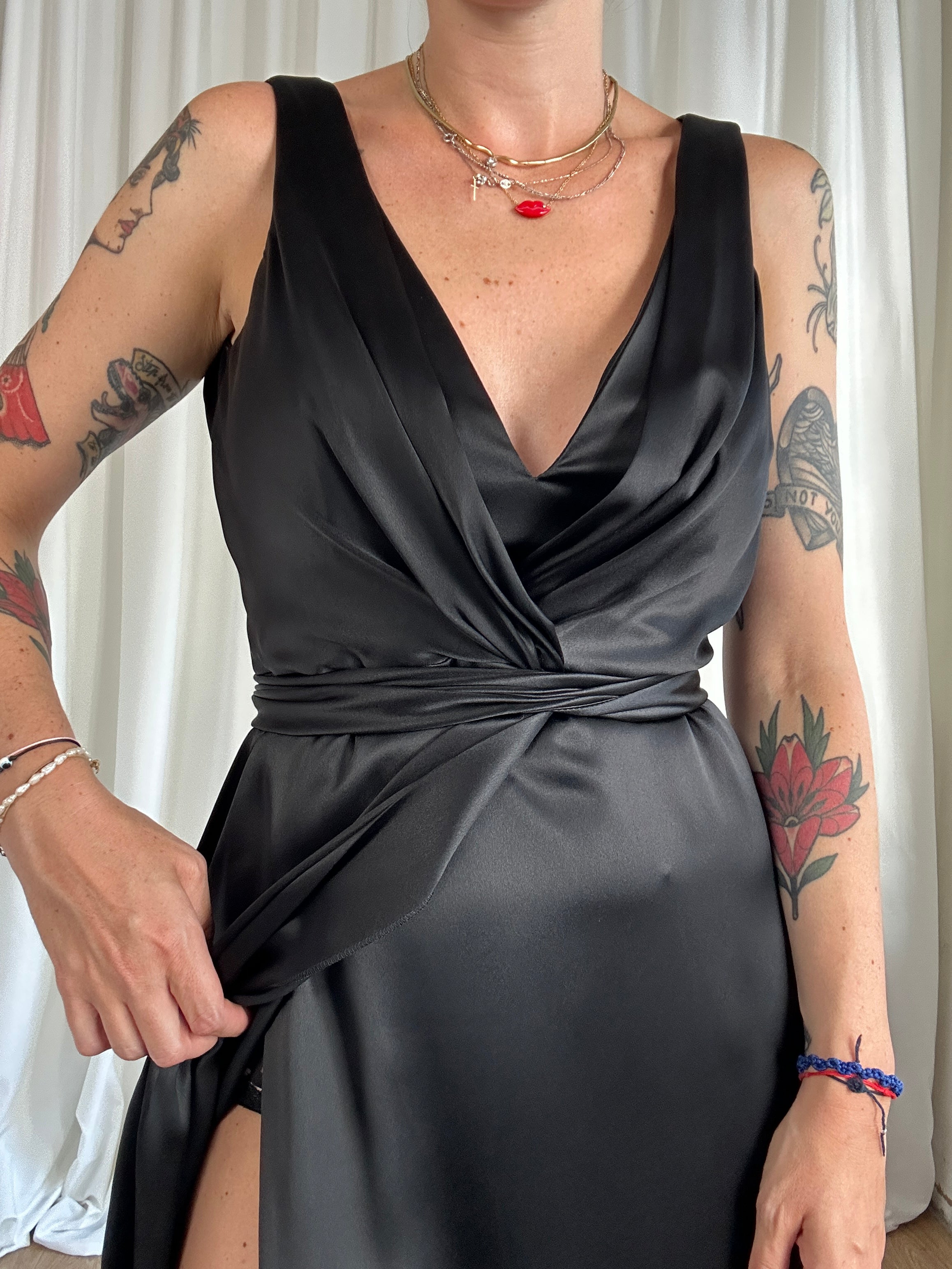 Armani black cocktail dress