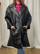 Nappa leather coat