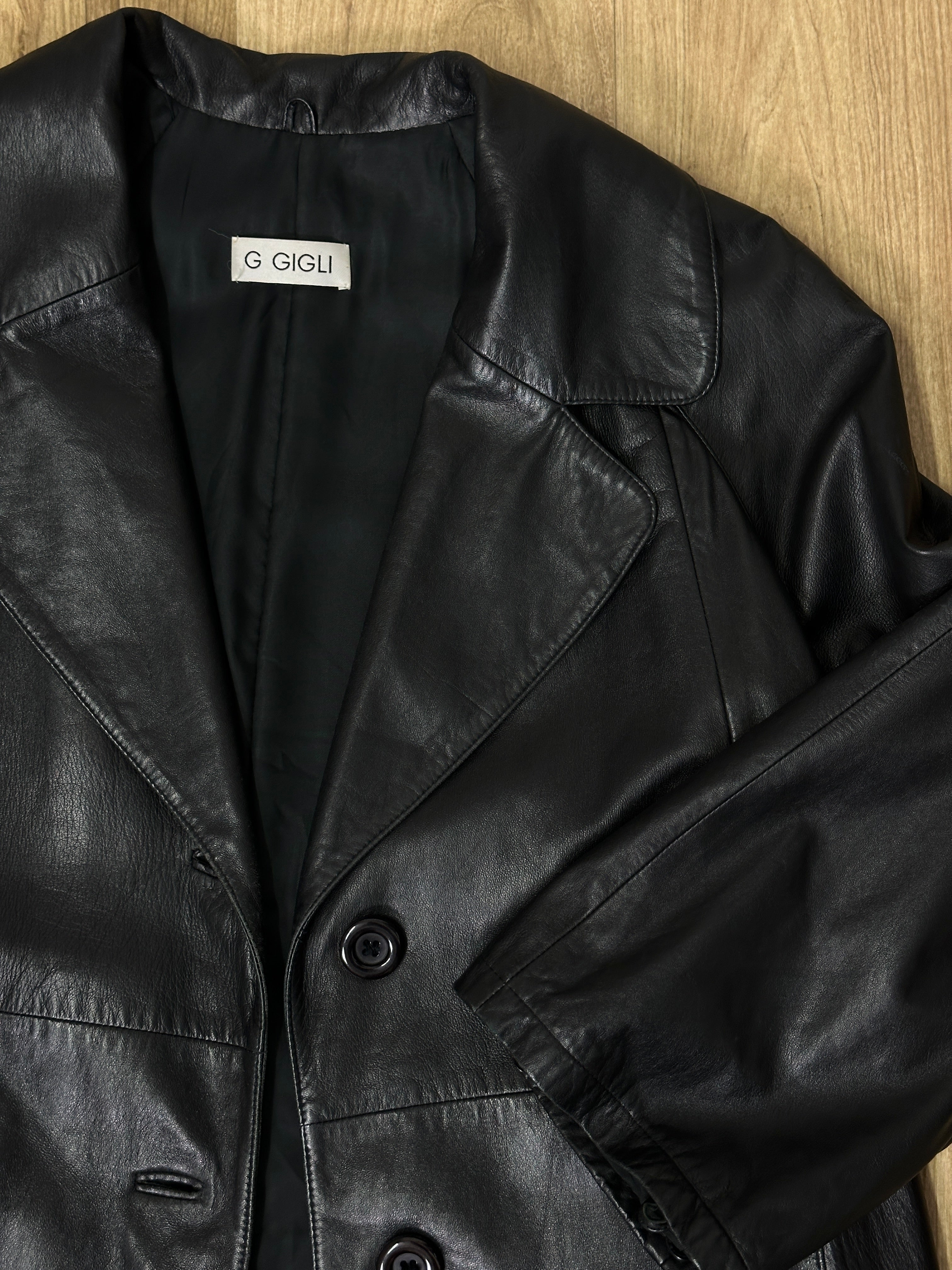 Nappa leather coat