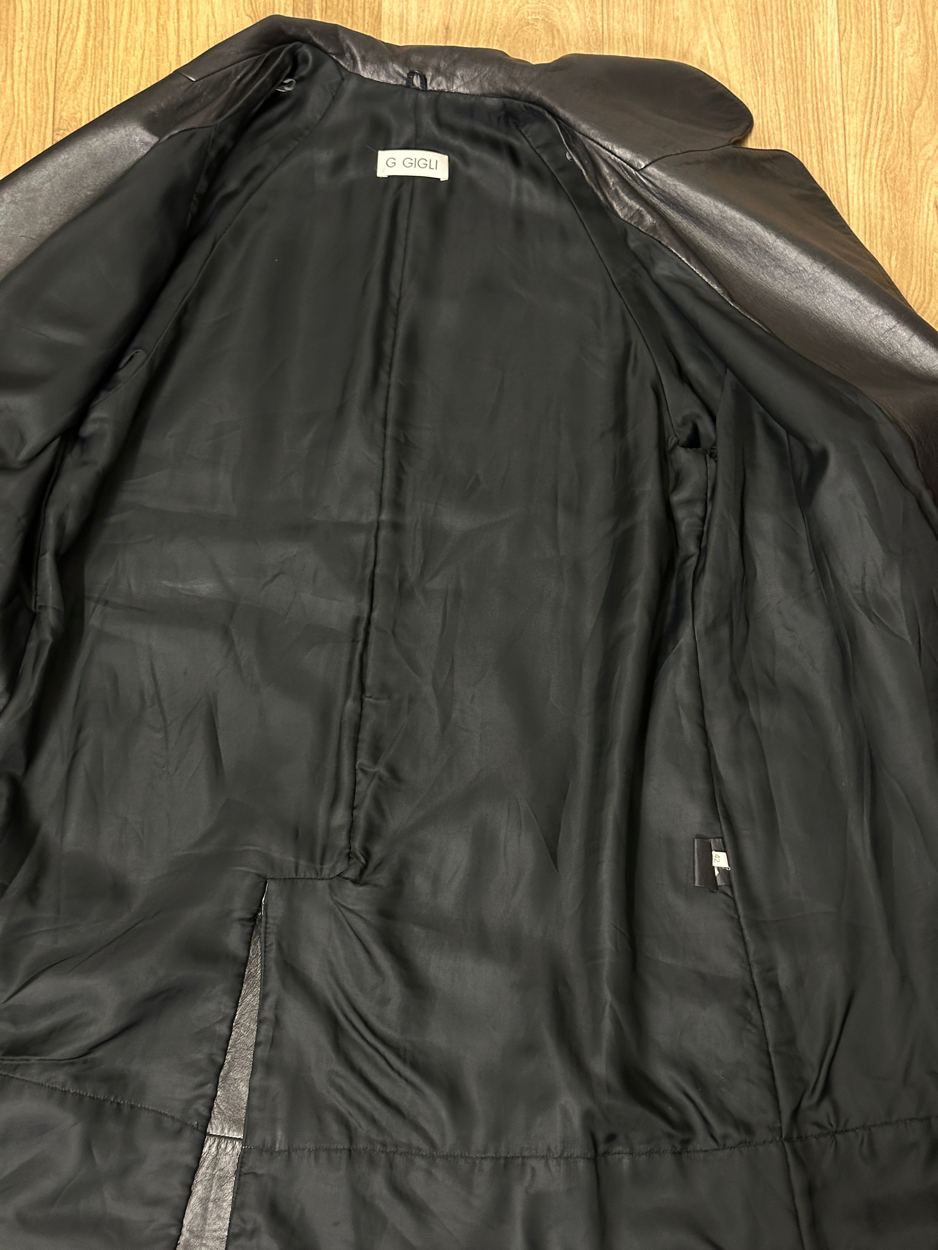 Nappa leather coat