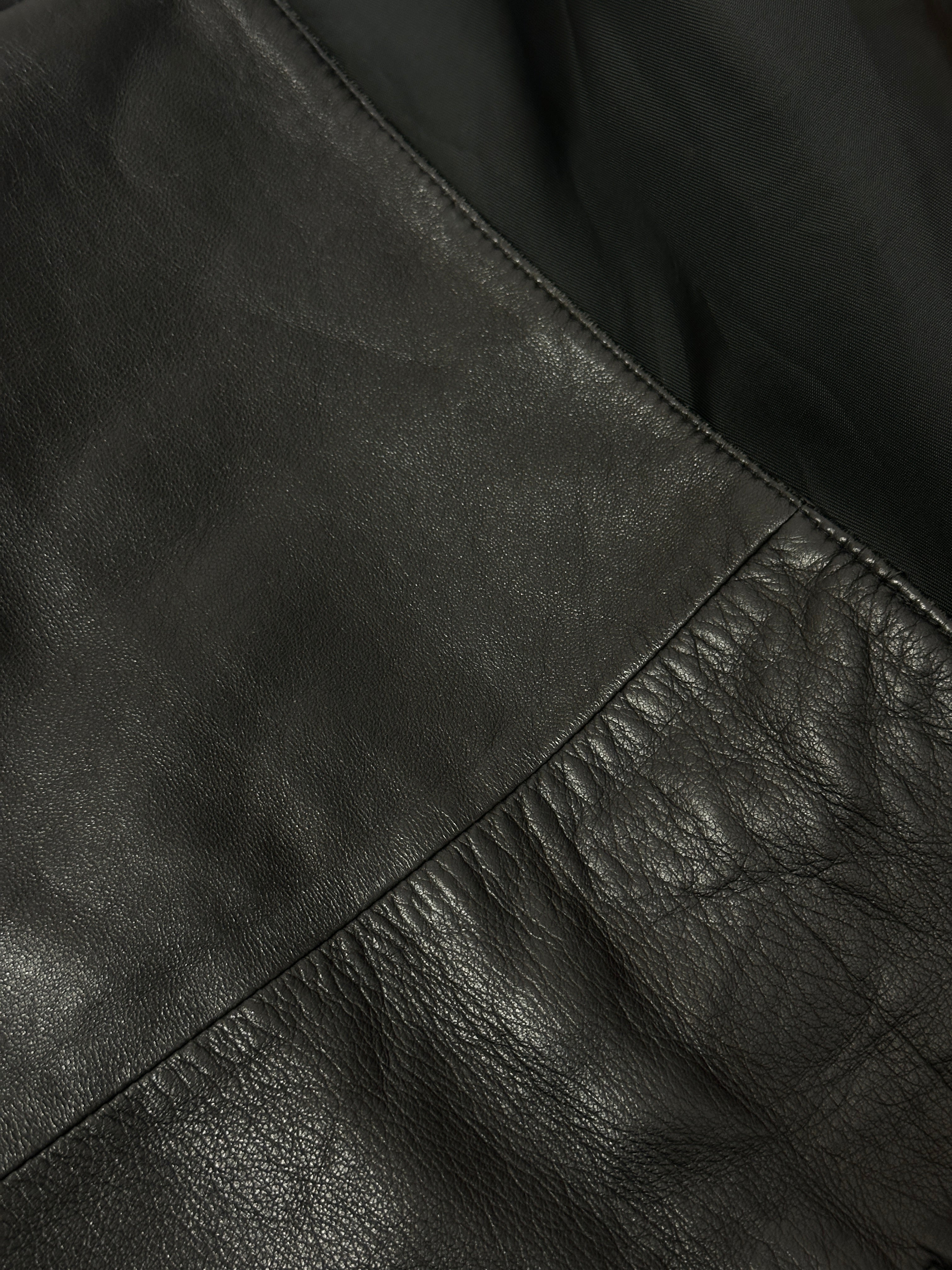 Nappa leather coat