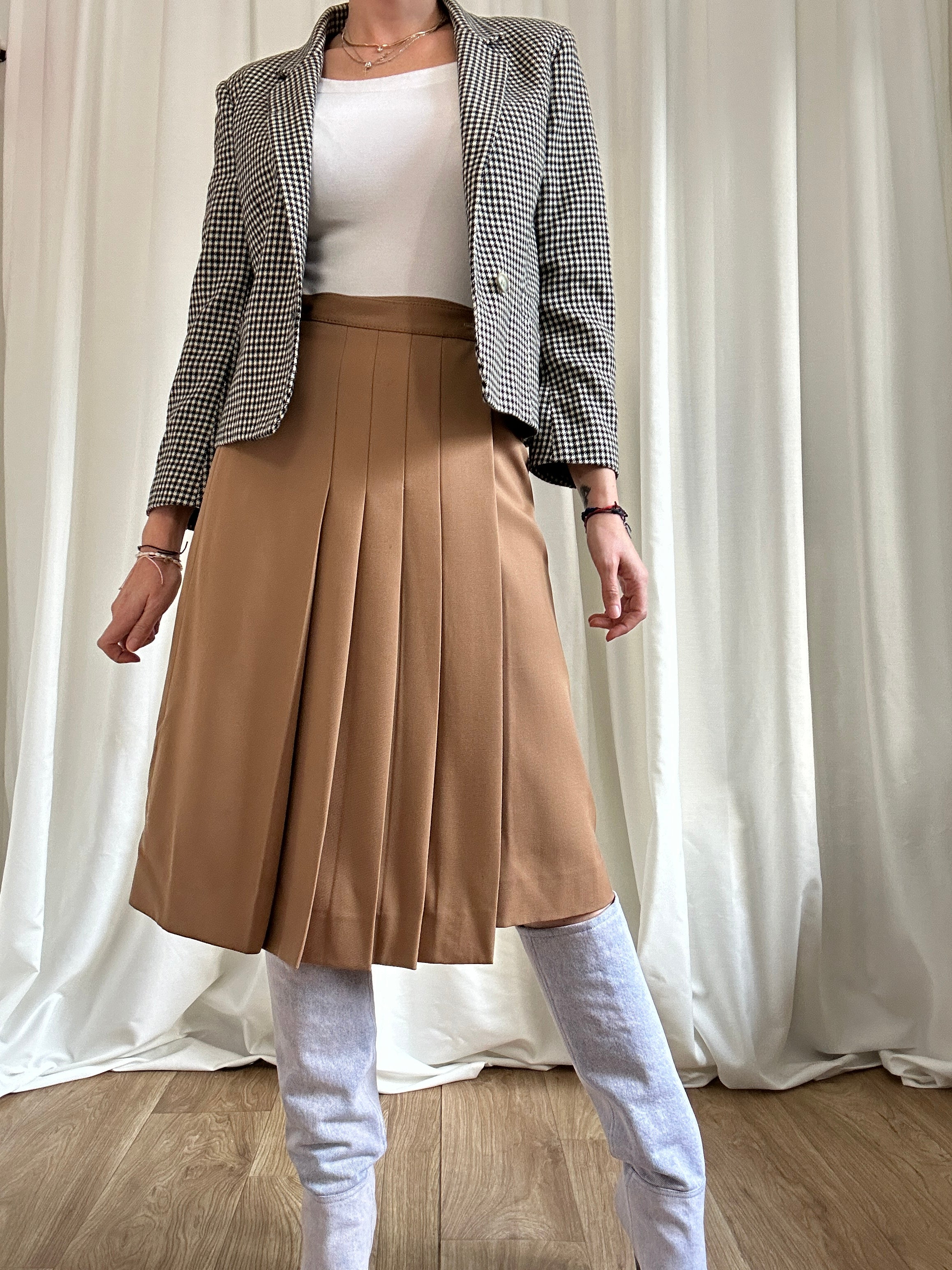 Camel chic skirt