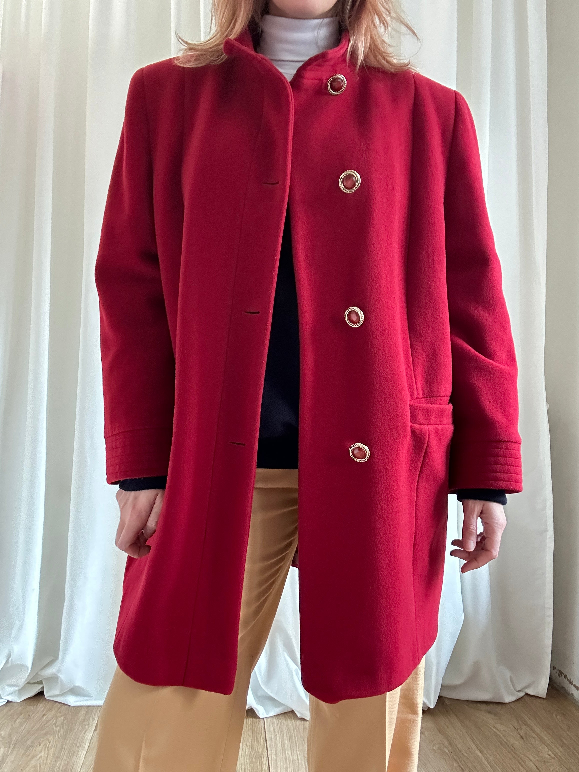 Lipstick red coat