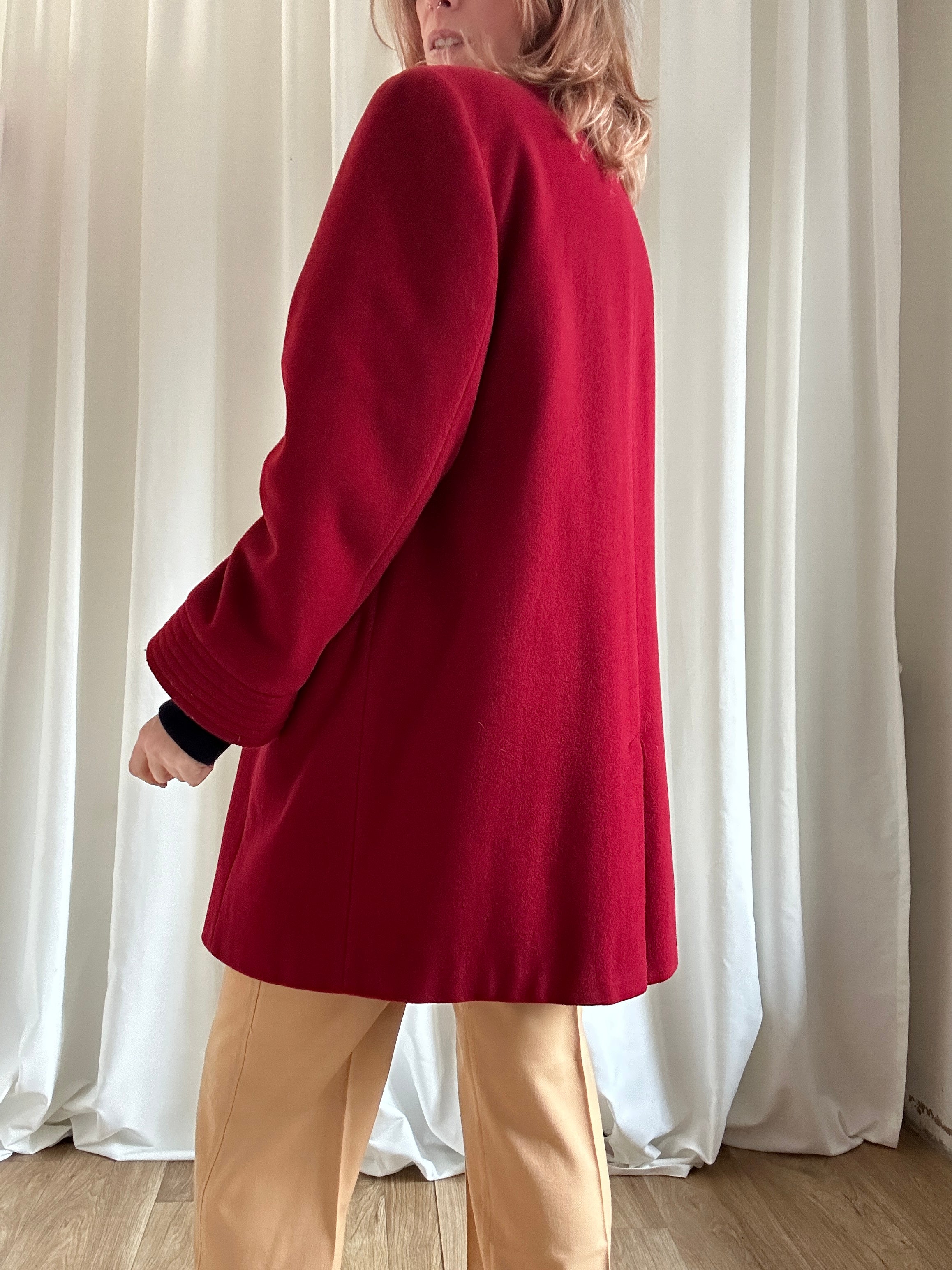 Lipstick red coat