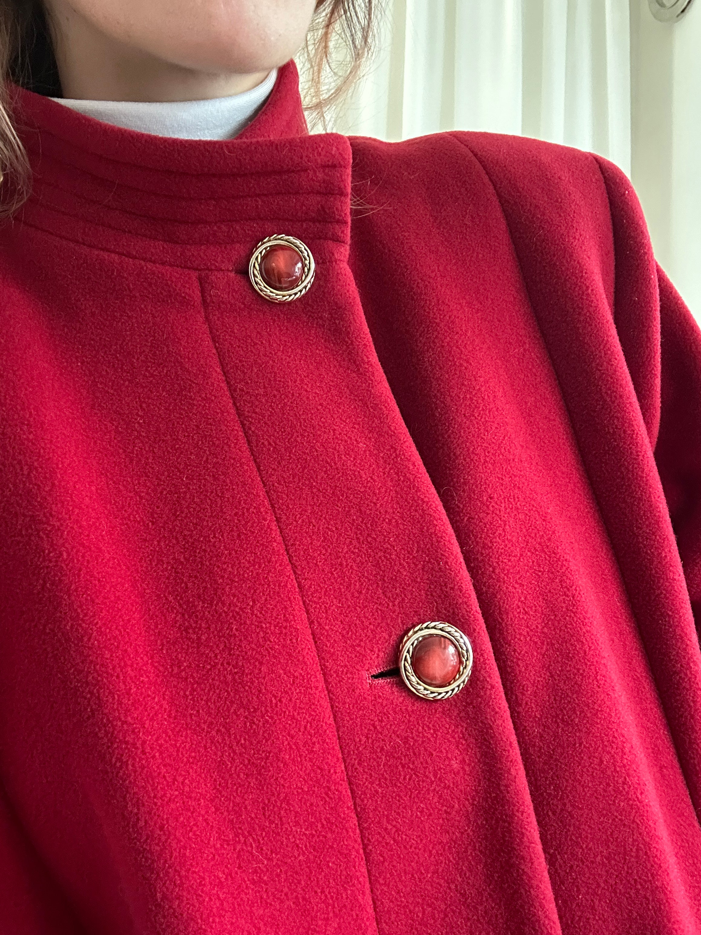 Lipstick red coat