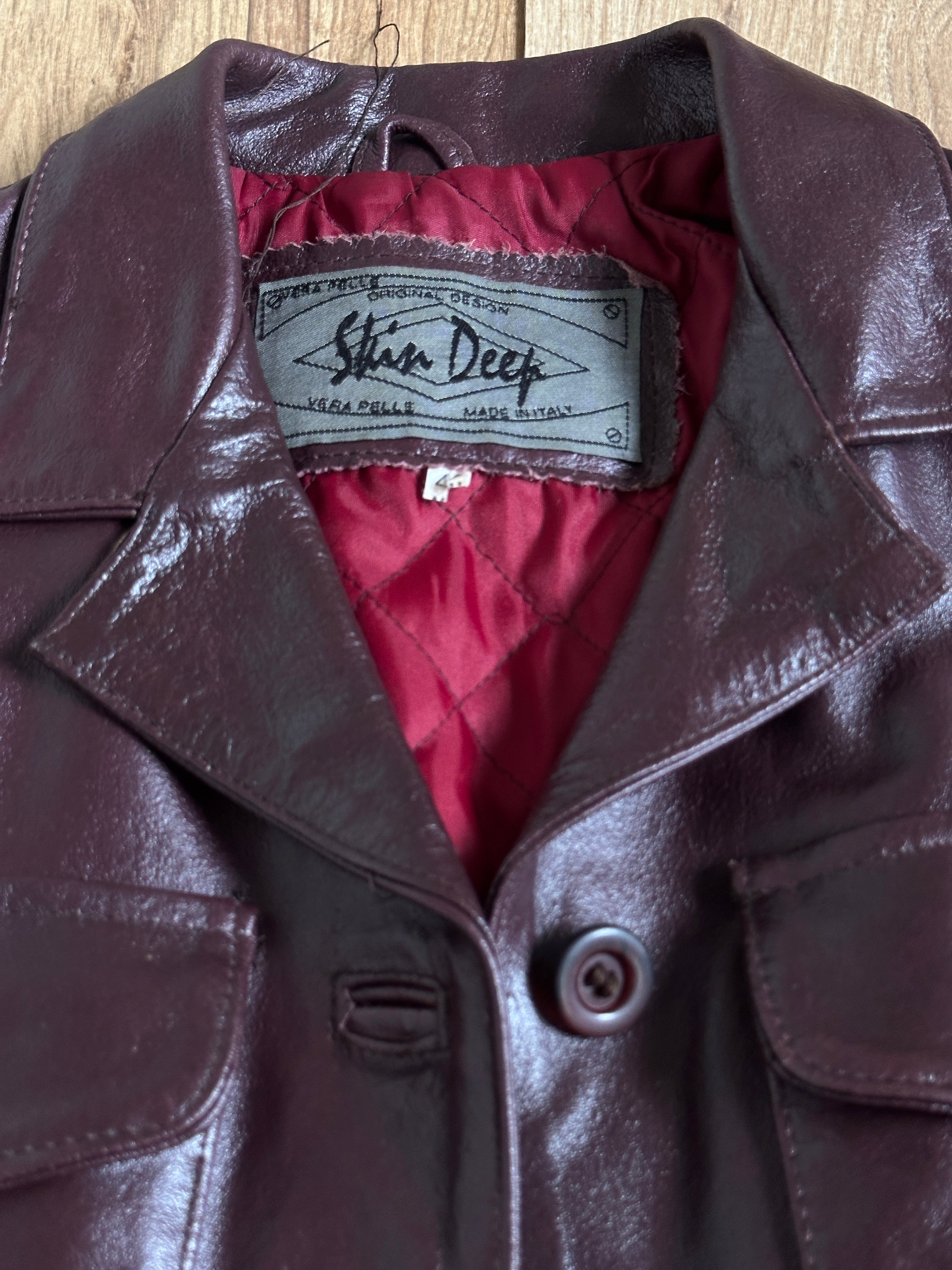 Dark cherry cute jacket