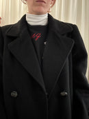 Dark angora coat