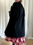 Dark angora coat