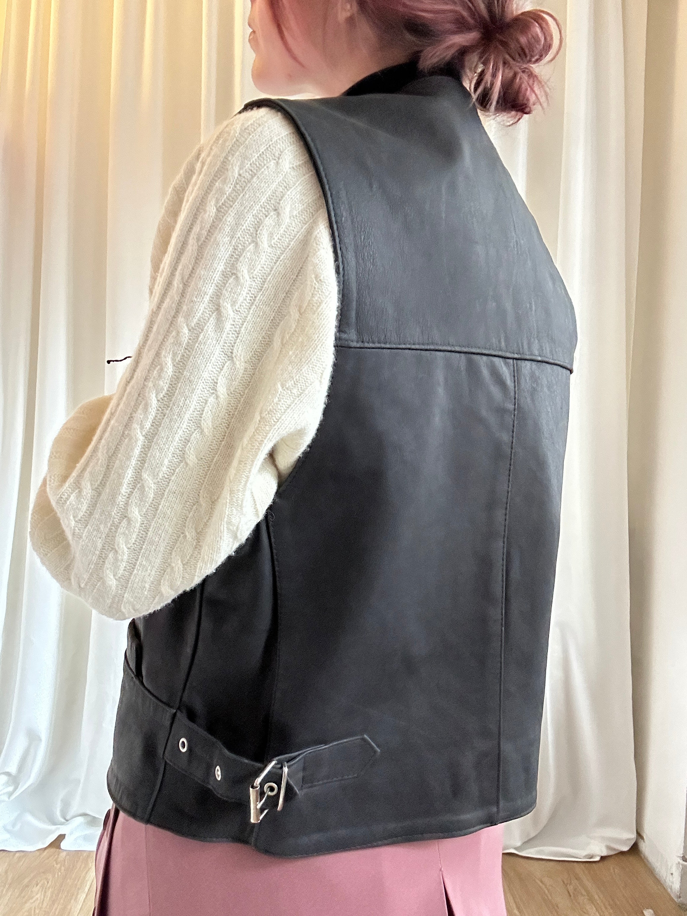 Finks leather gilet