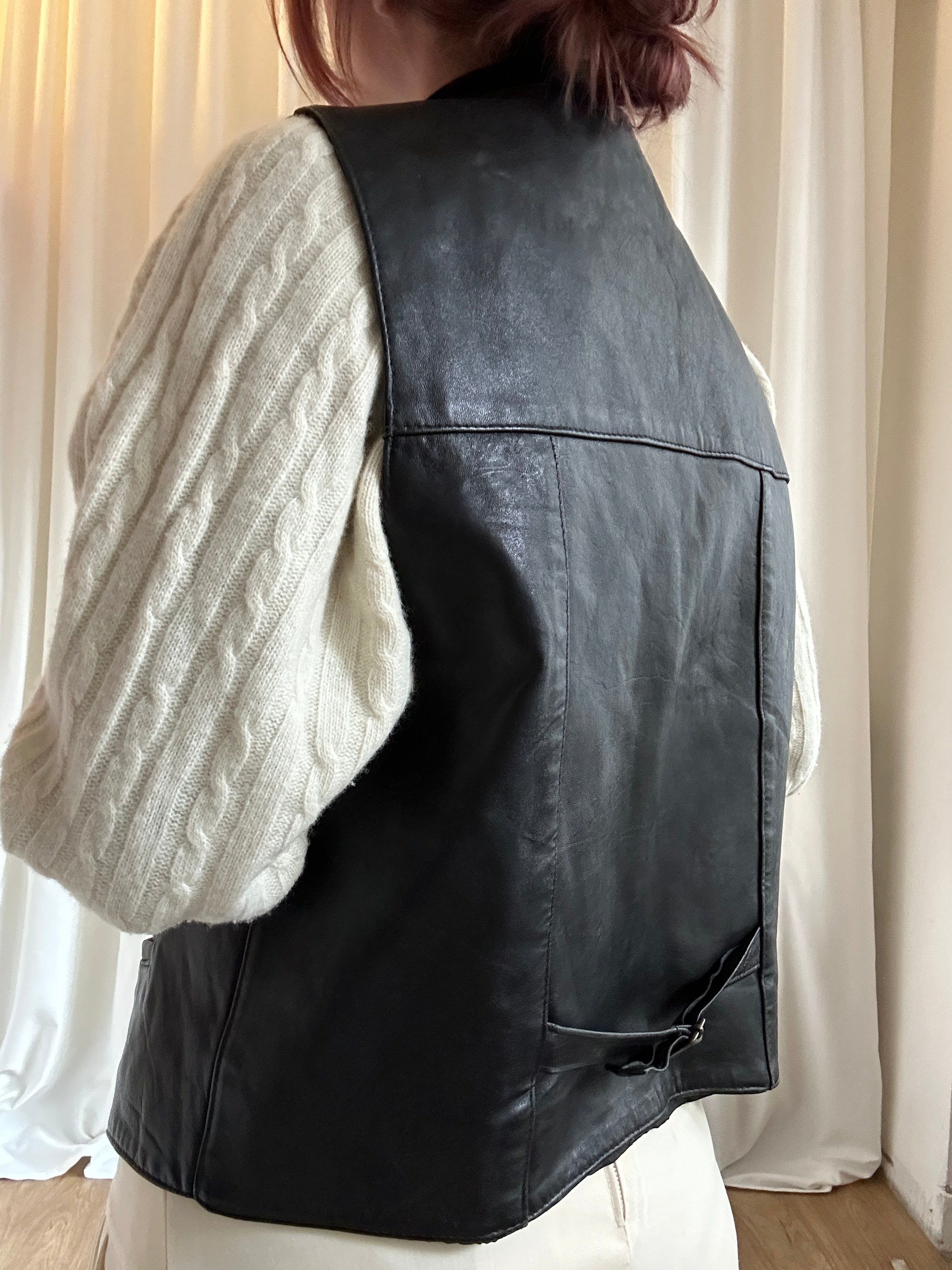 Bandidos leather gilet