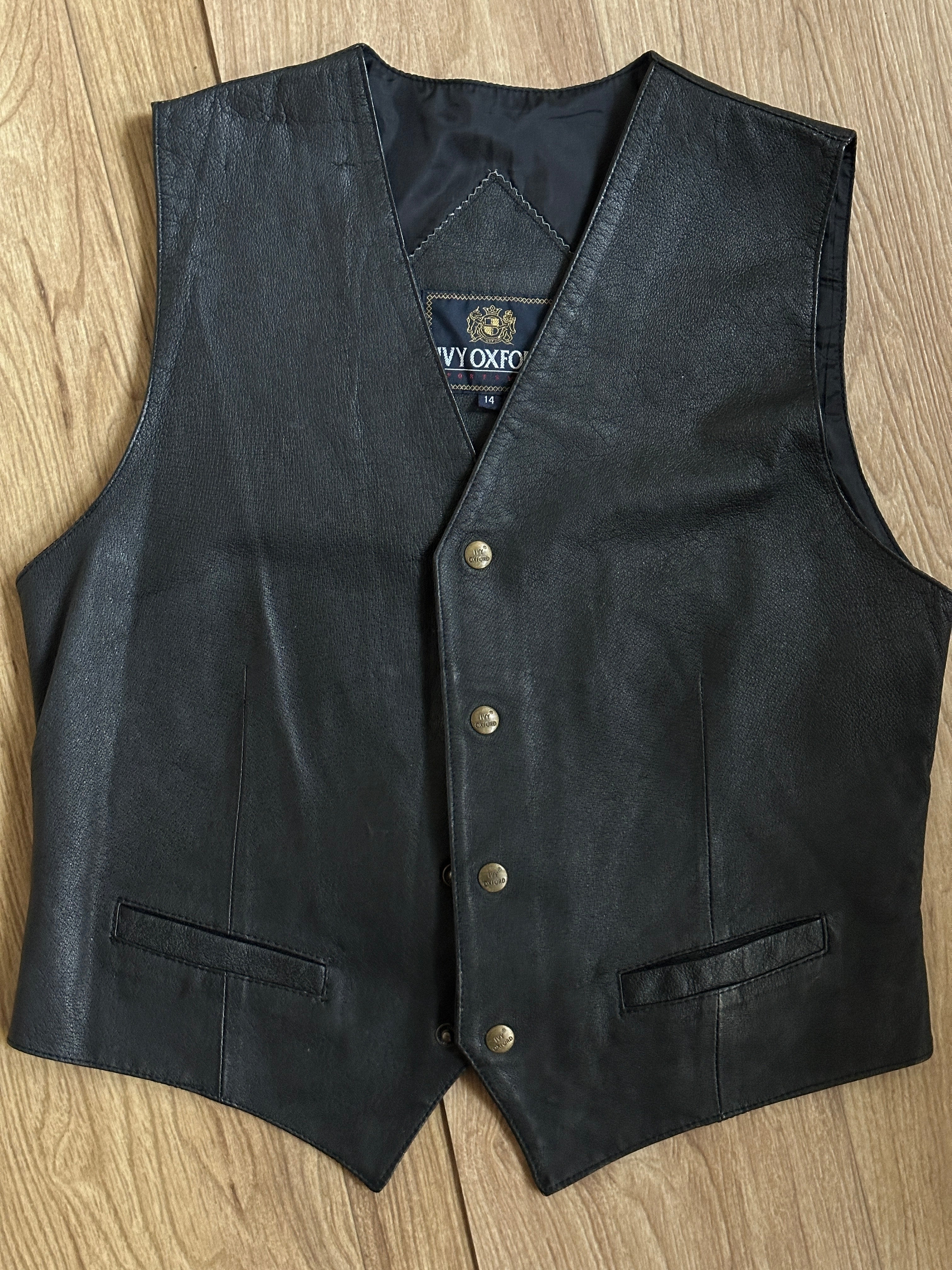 HellsAngel leather gilet