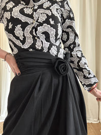 Dark rose skirt