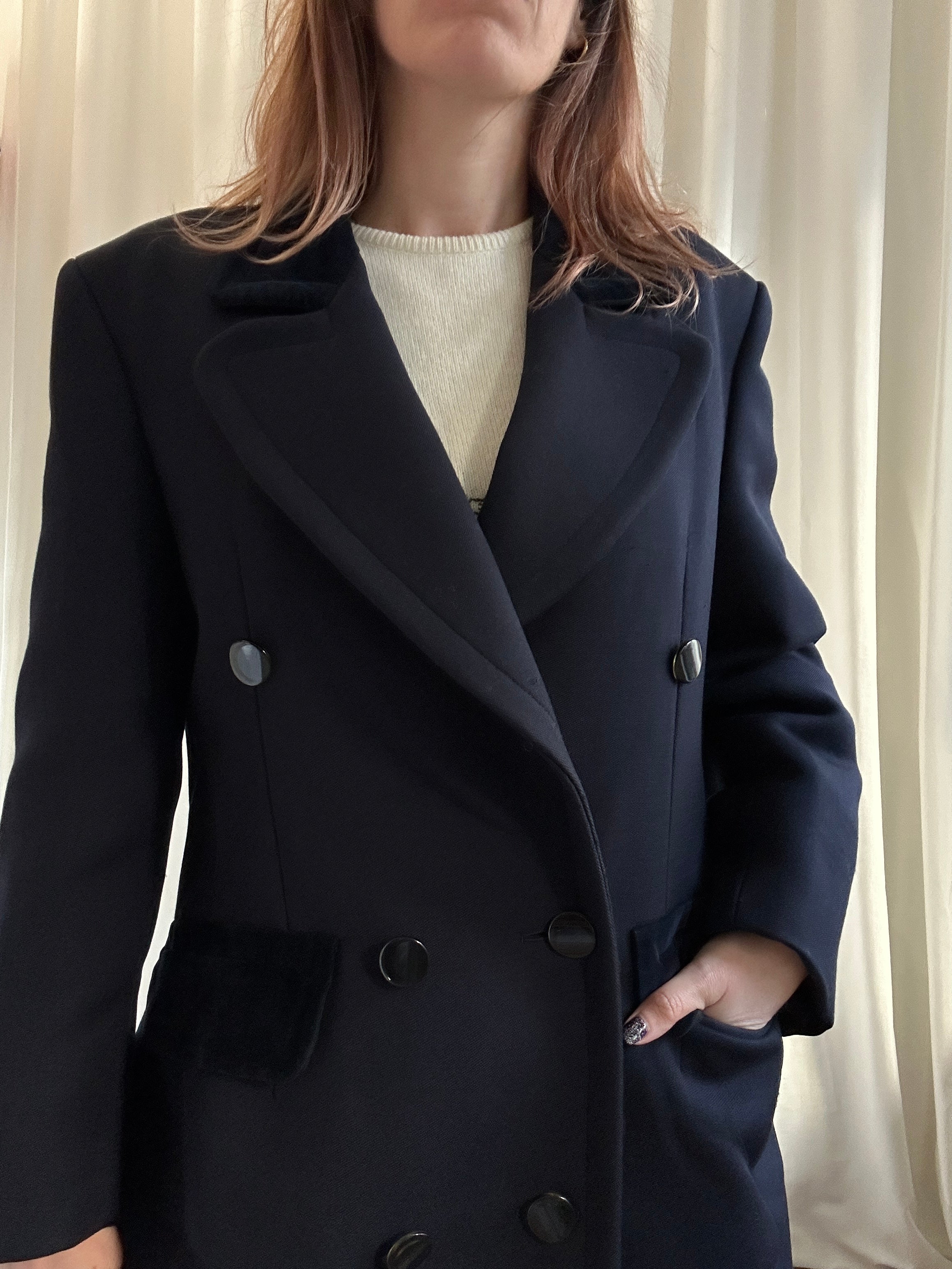 Moschino blue coat