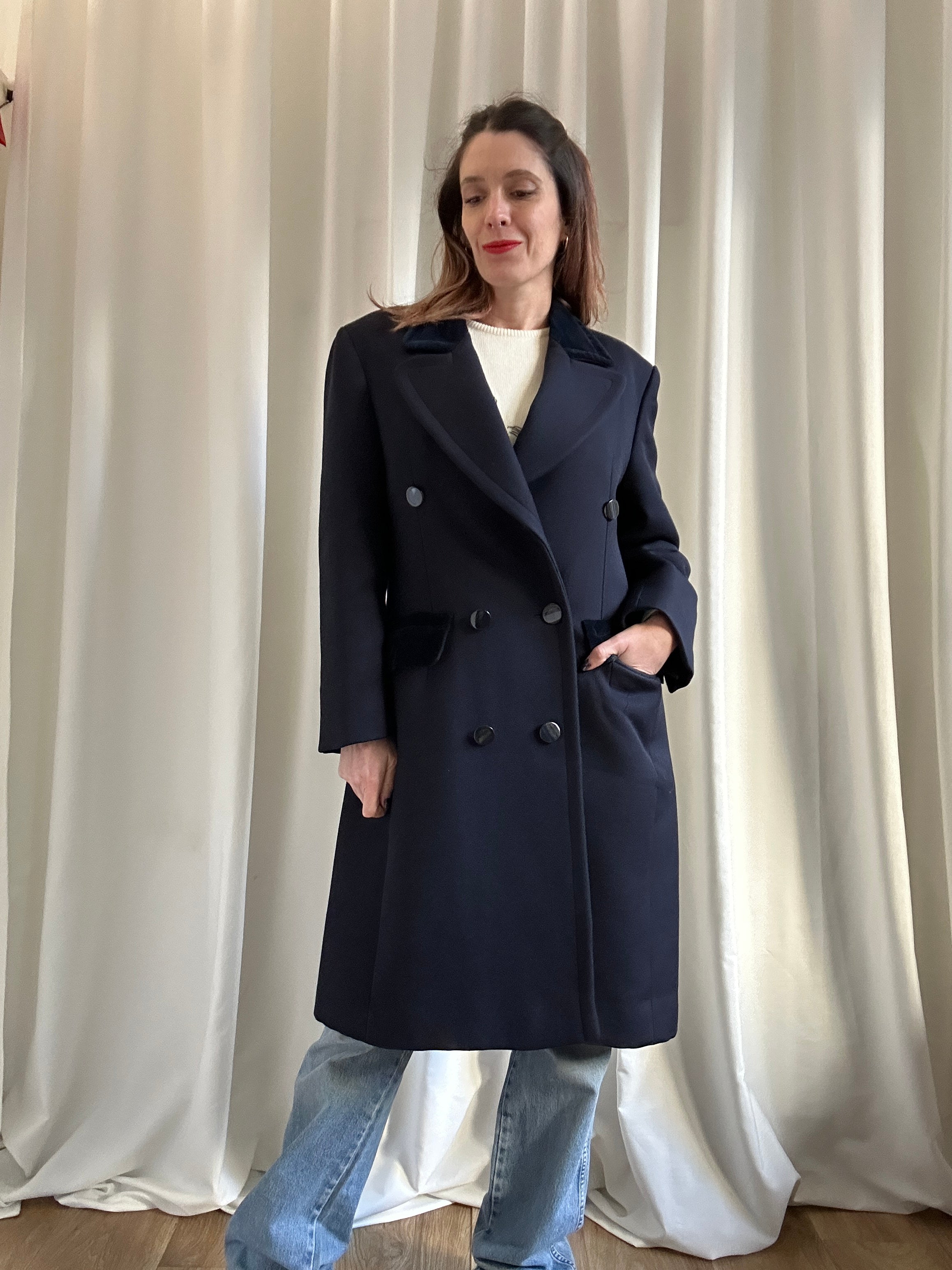 Moschino blue coat