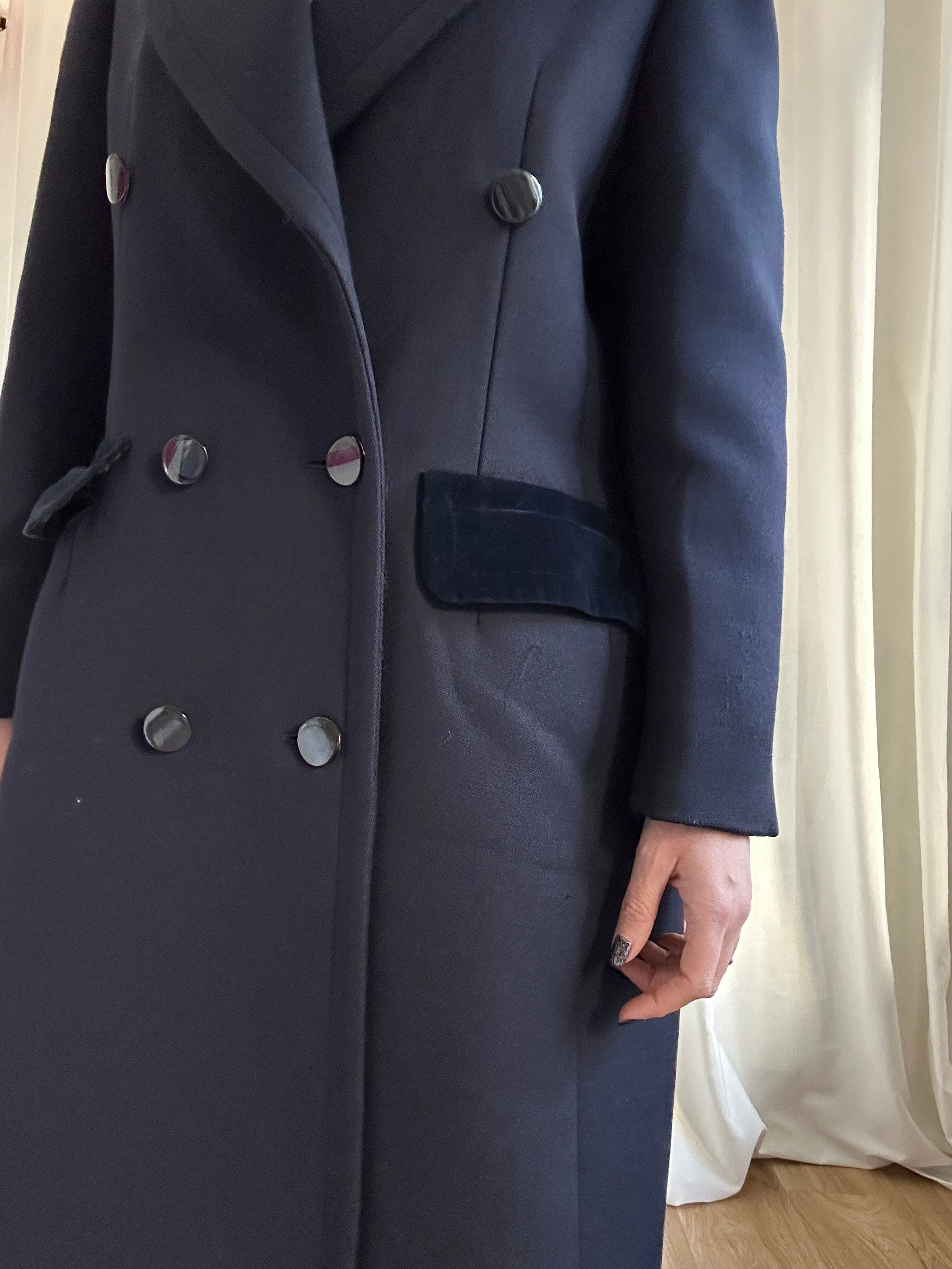 Moschino blue coat