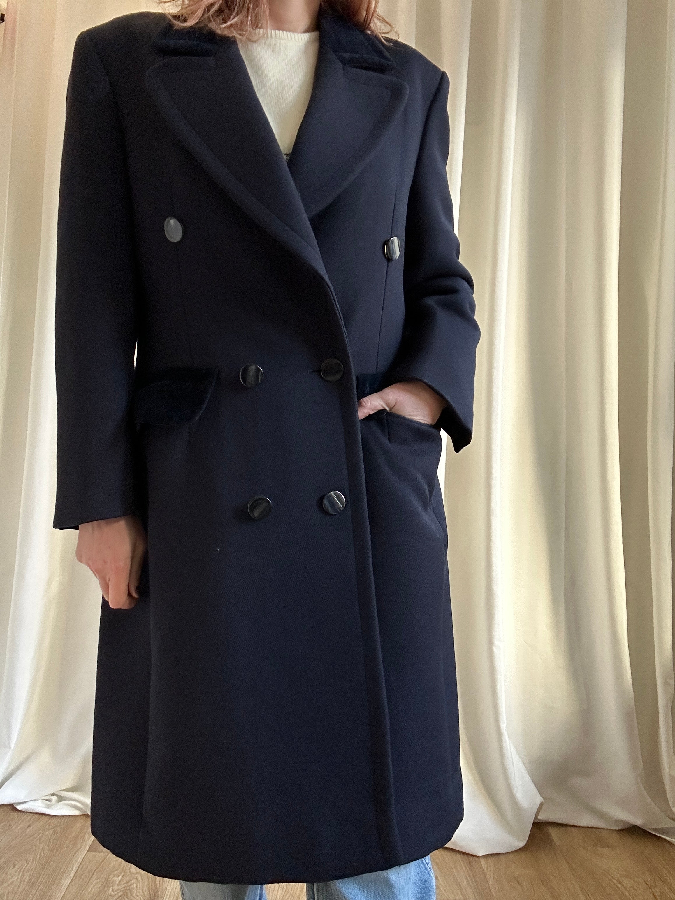 Moschino blue coat