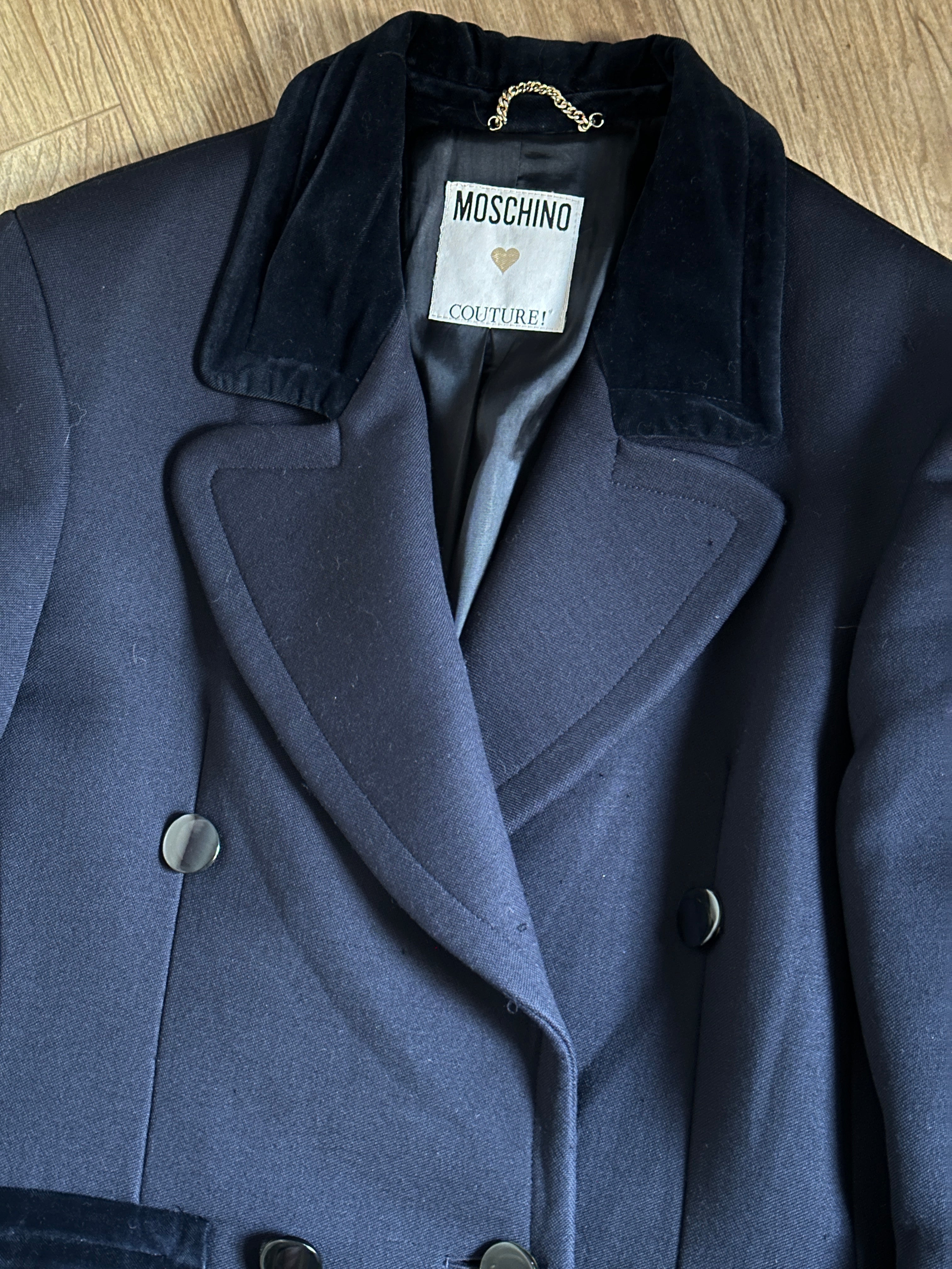 Moschino blue coat