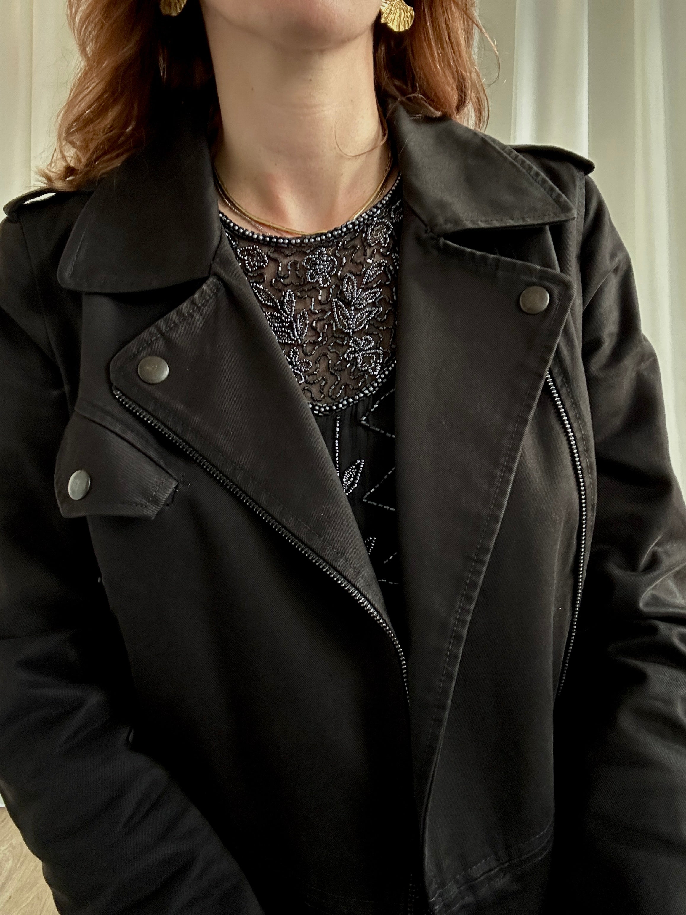Moschino Nero Trench