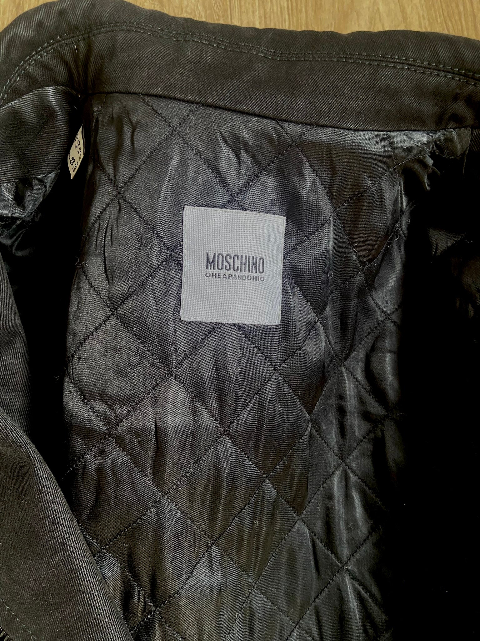 Moschino Nero Trench