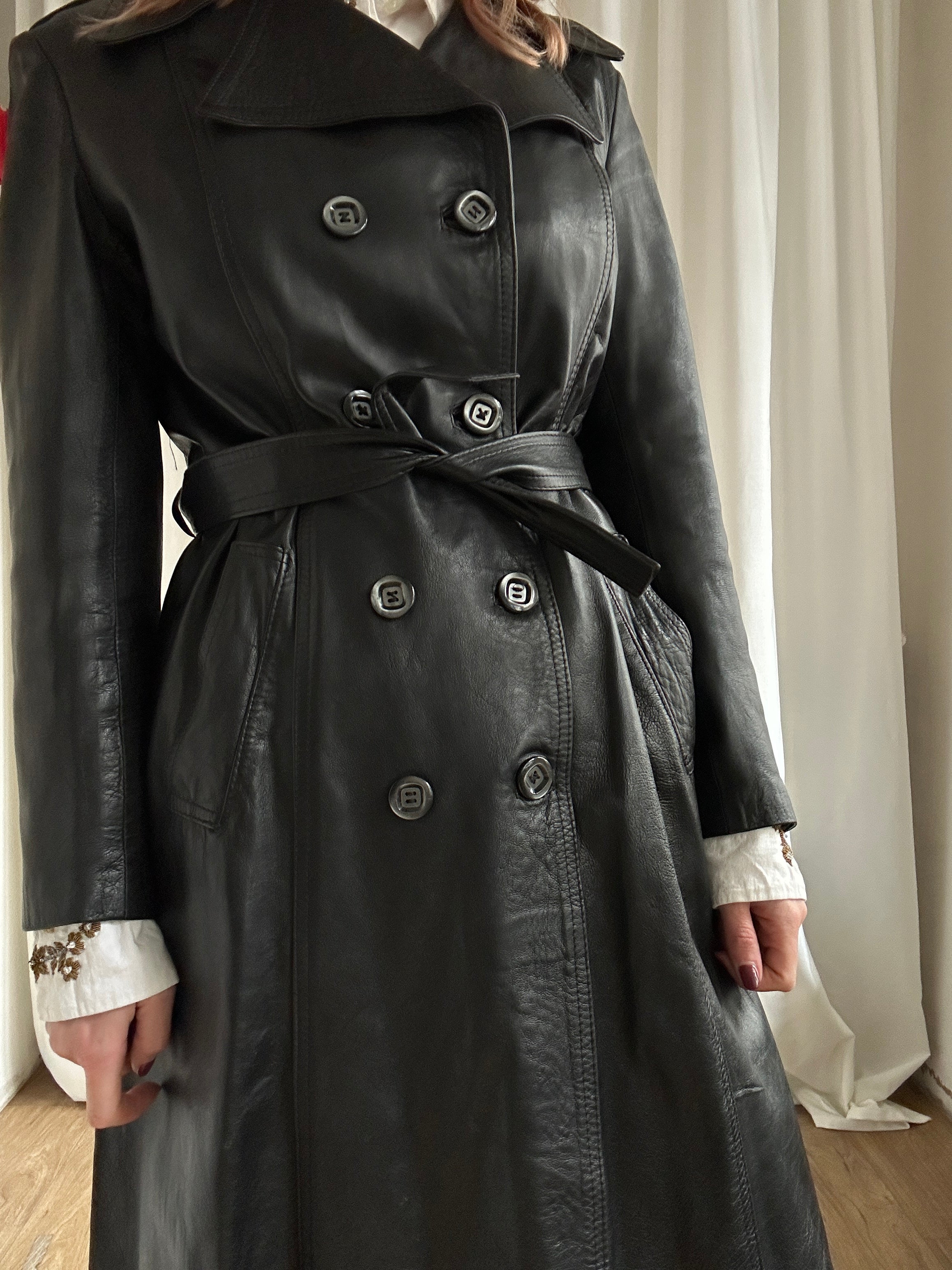 Morpheus Leather Trench