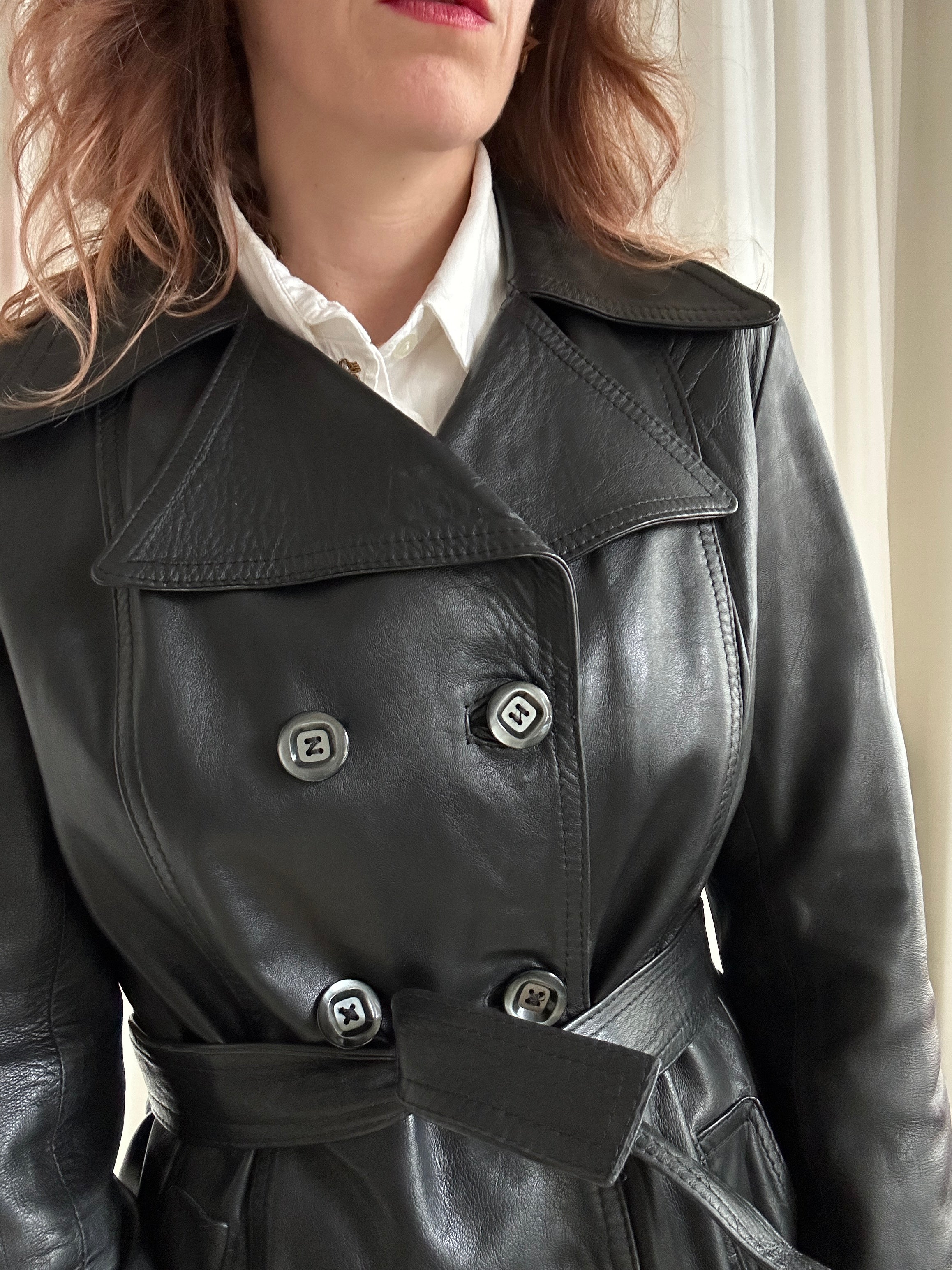 Morpheus Leather Trench