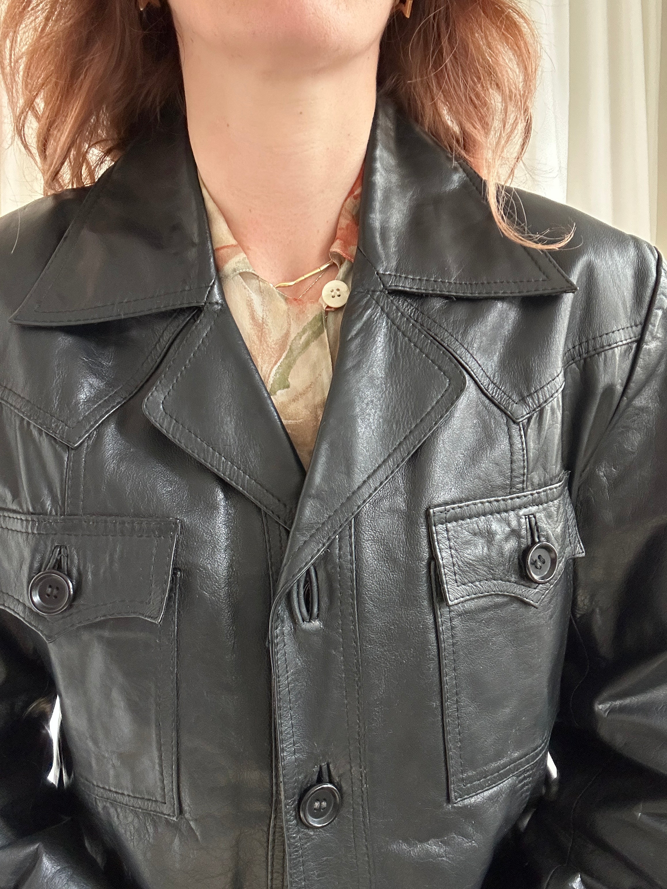Shirt Leather Jacket