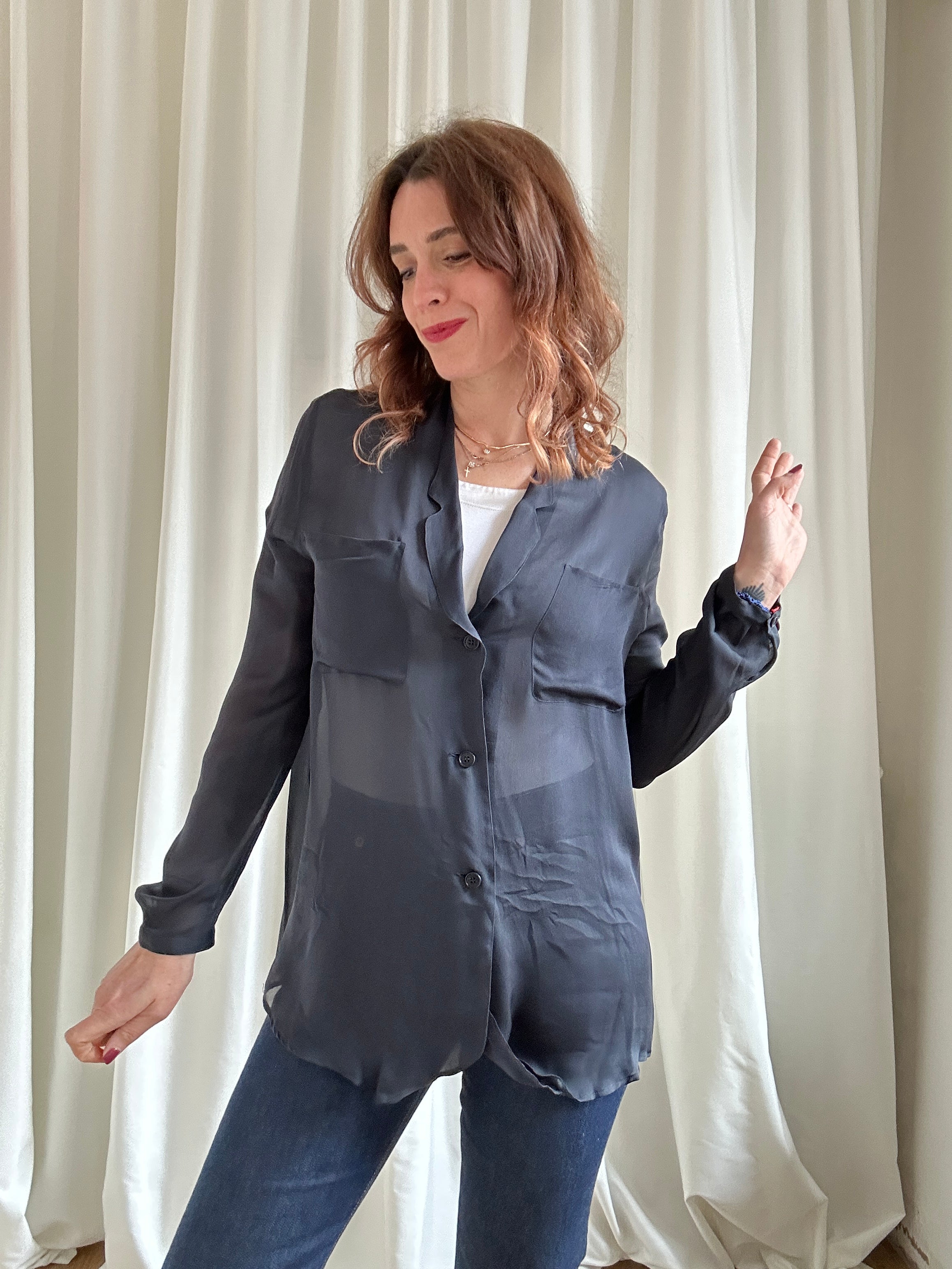 Giorgio Armani Blue Shirt
