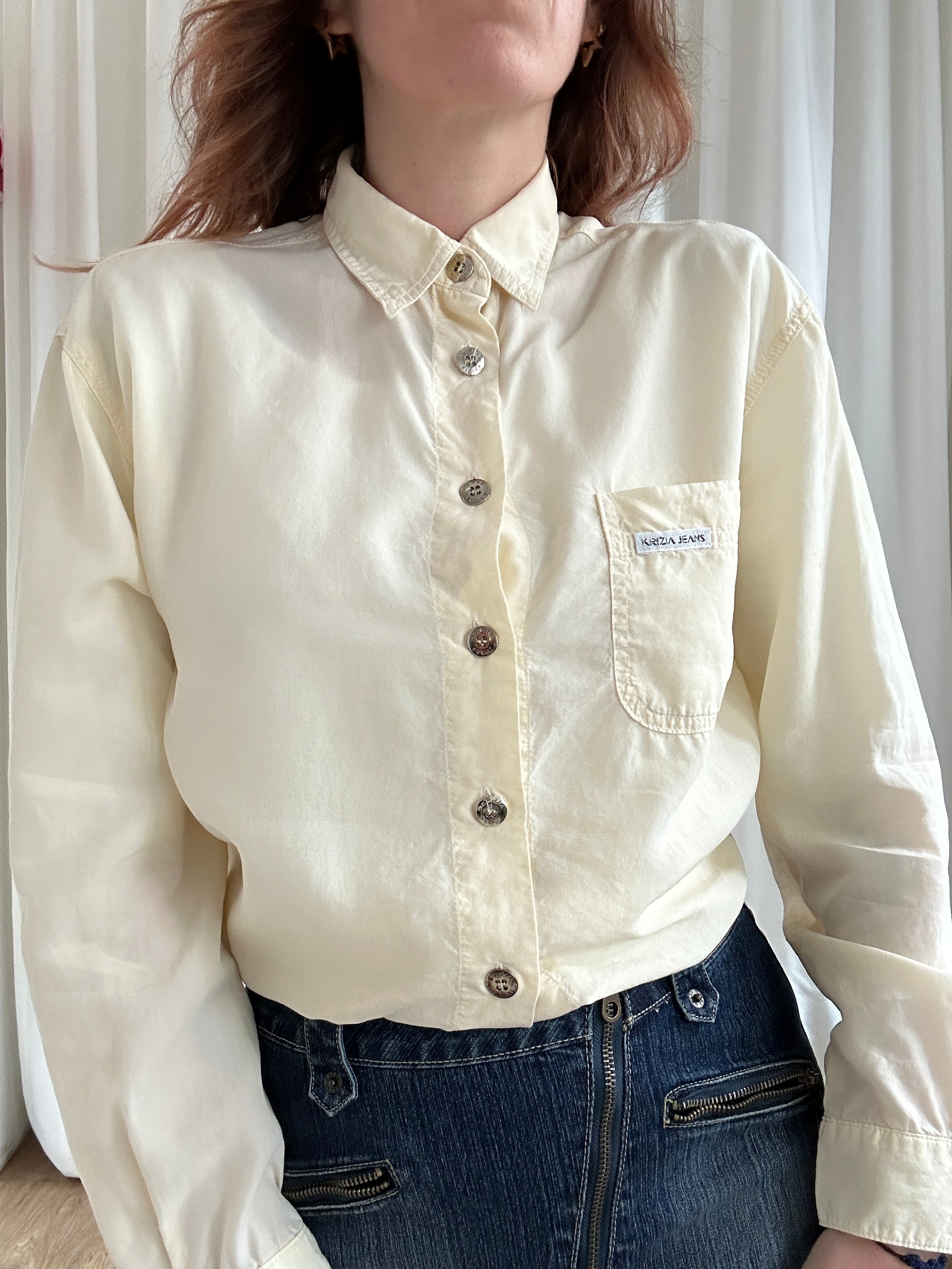 Krizia Cream Shirt