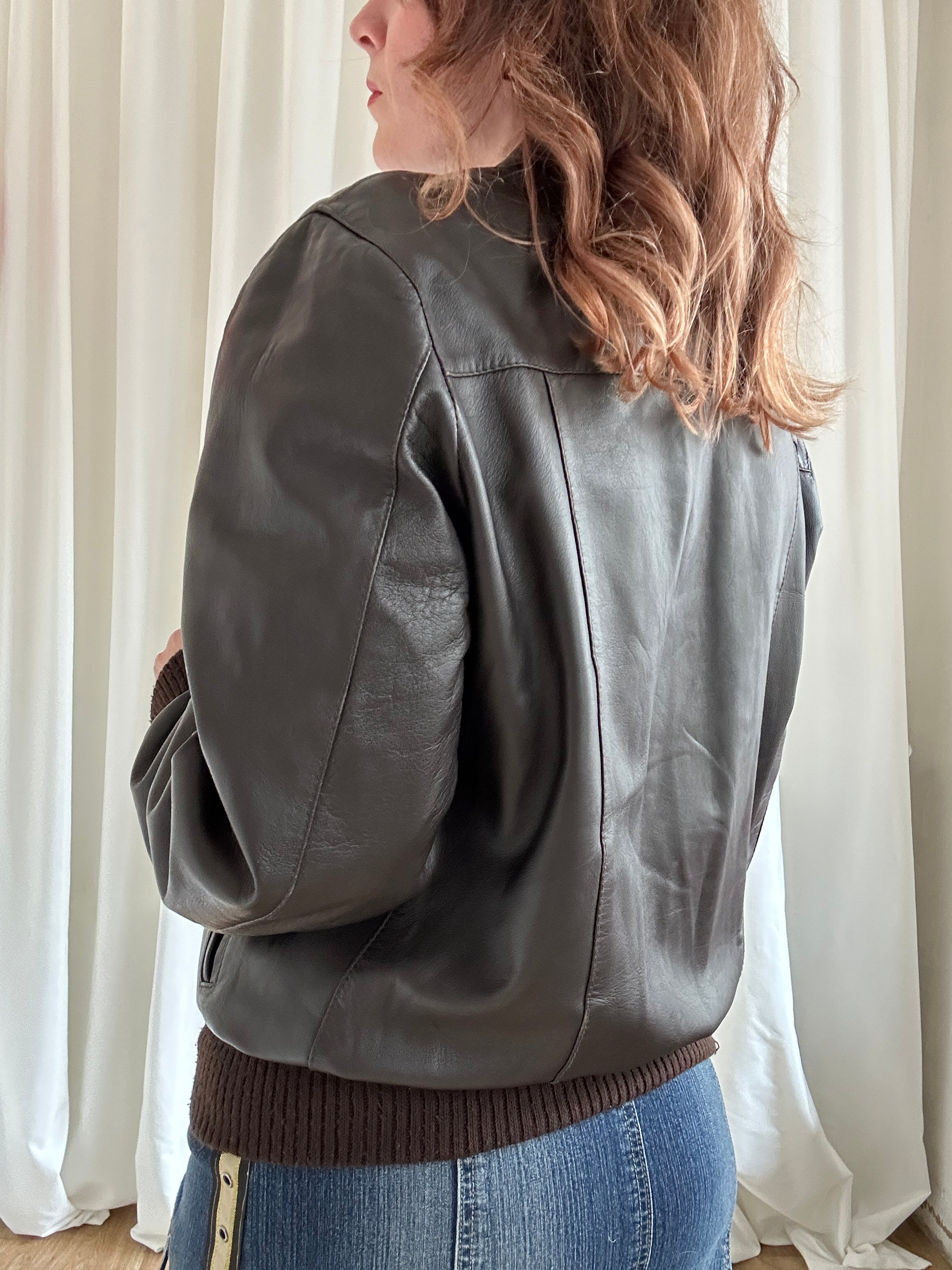 Bomber Leather Jacket