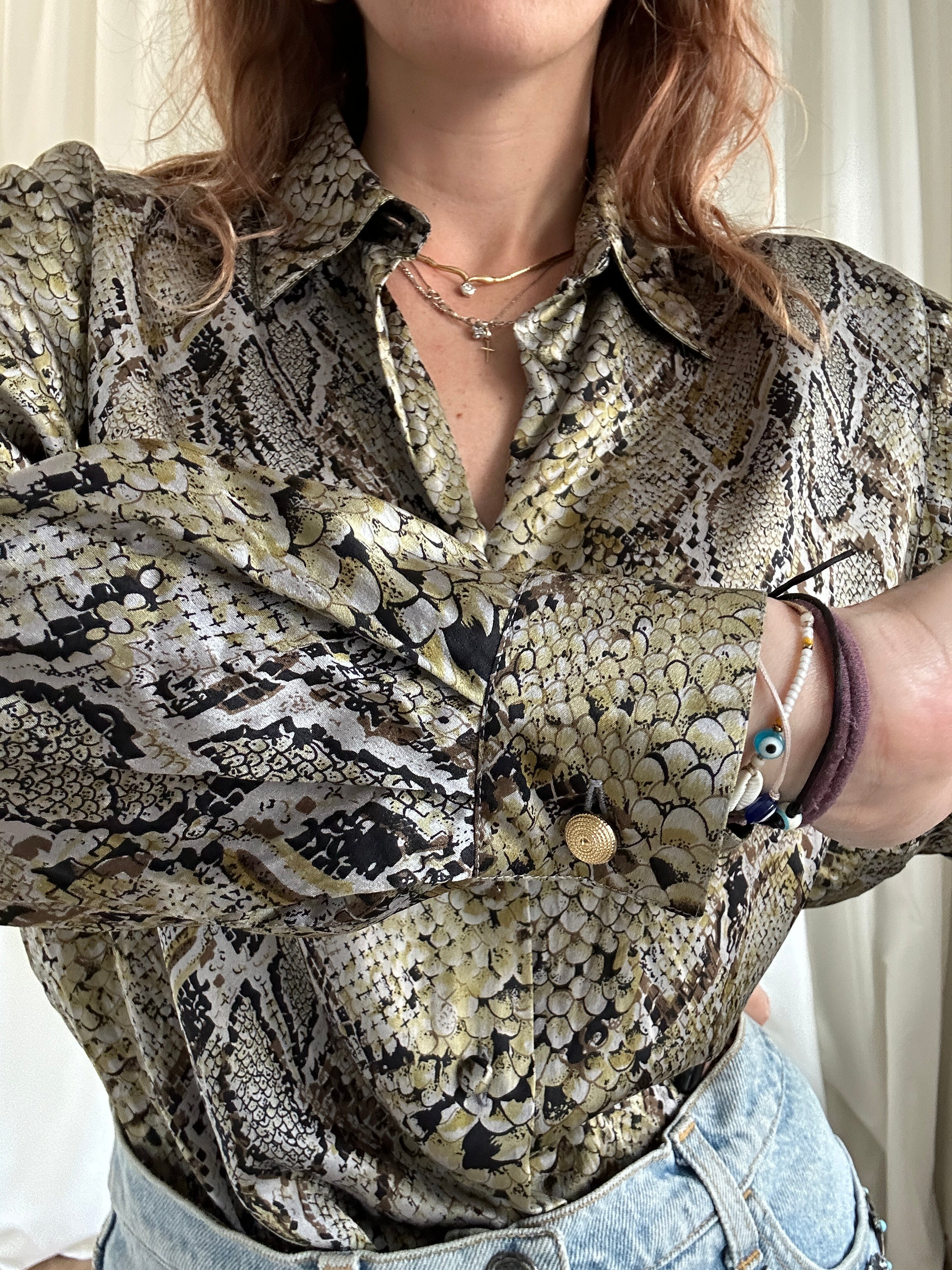 Snake silkShirt