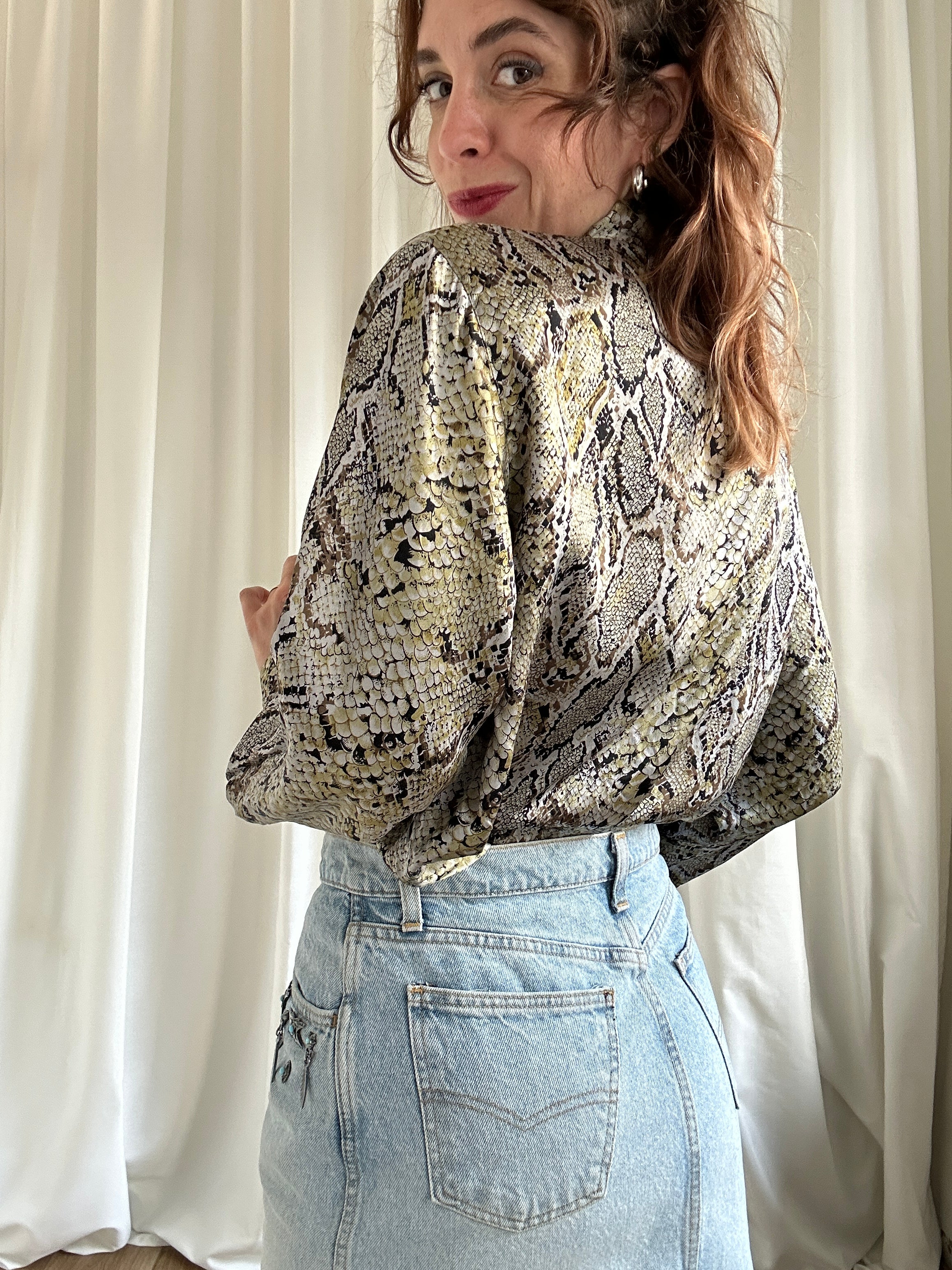 Snake silkShirt