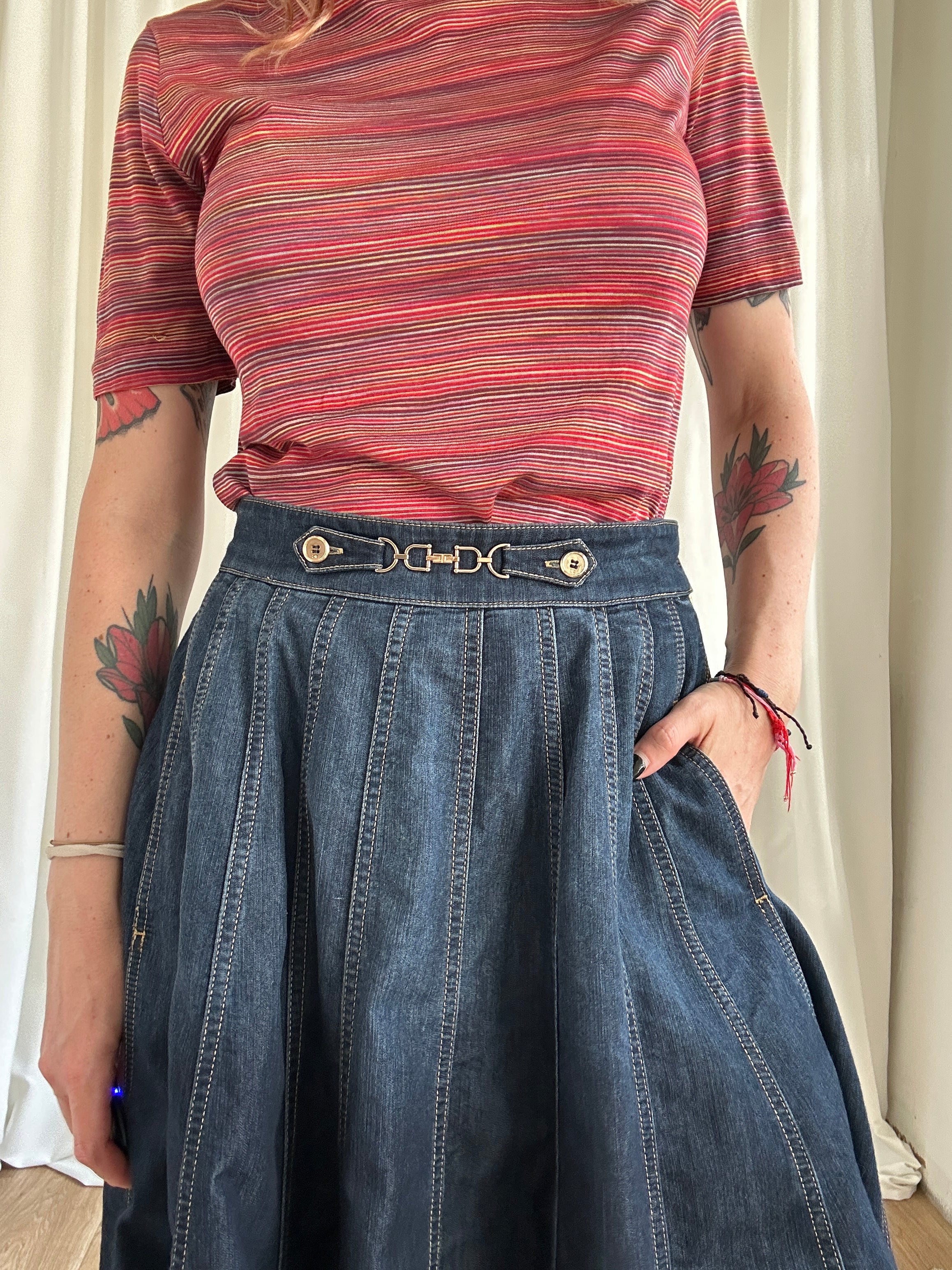 Elisabetta Franchi Jeans Skirt