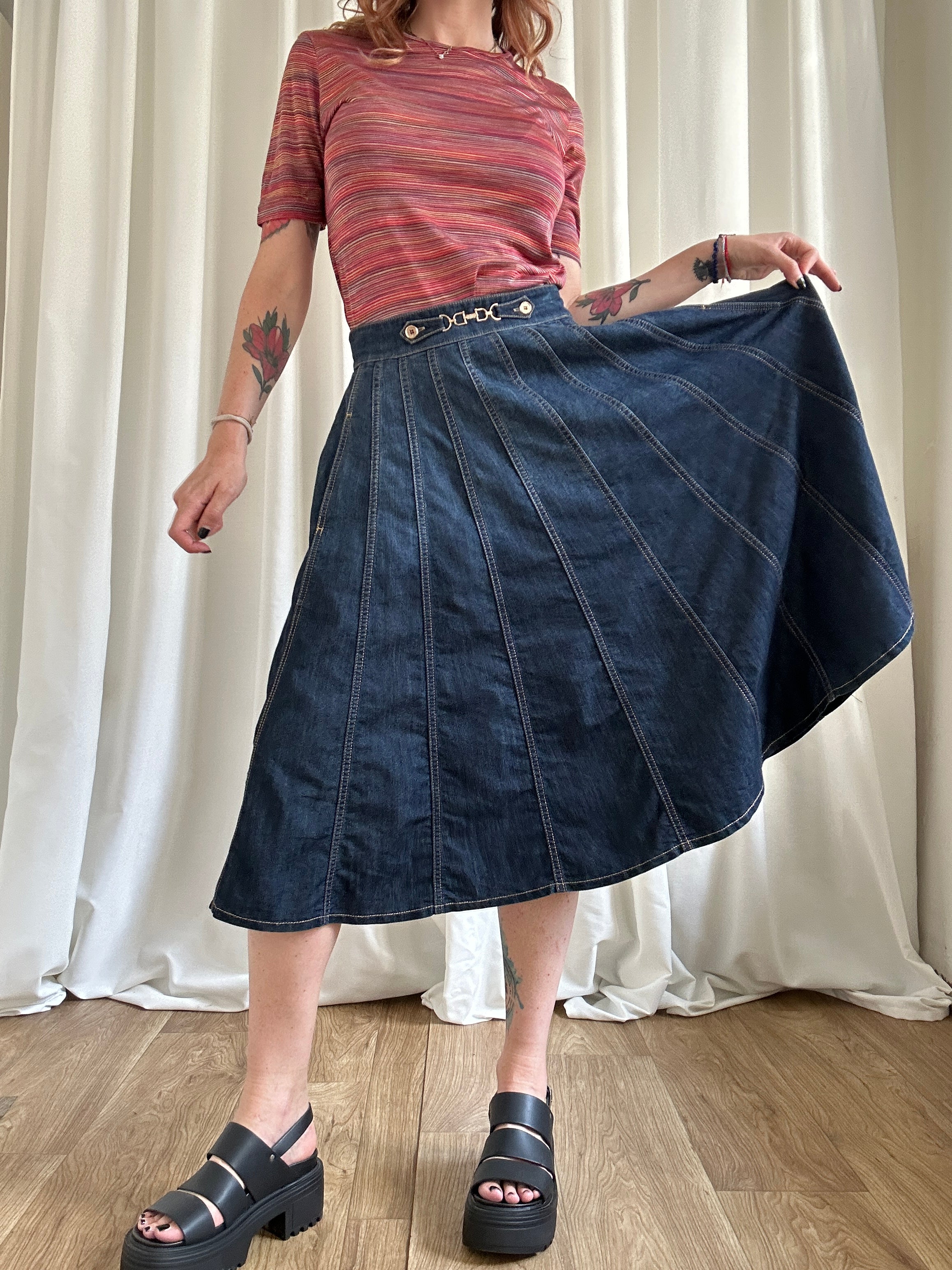 Elisabetta Franchi Jeans Skirt