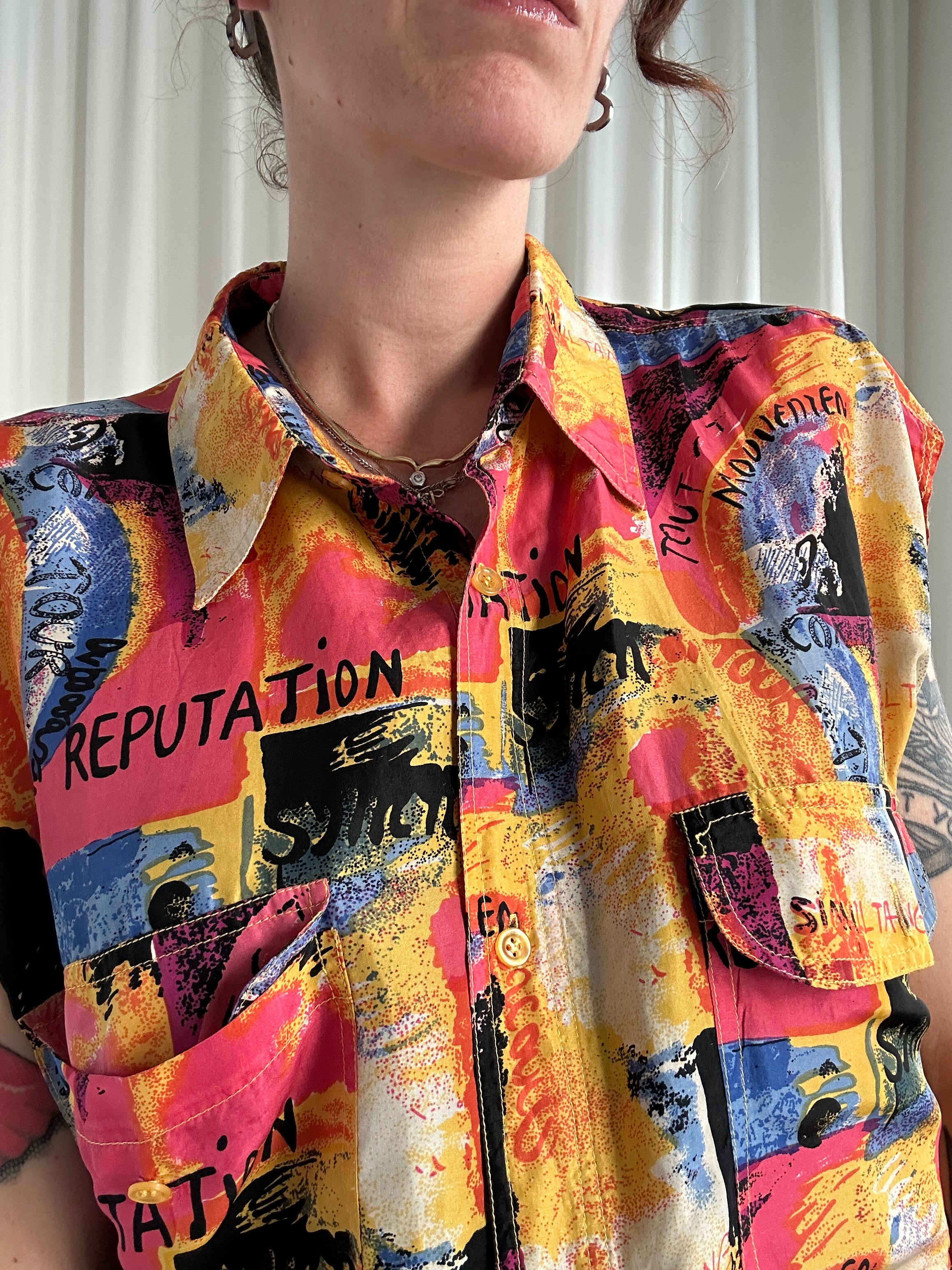 Reputation silk shirt