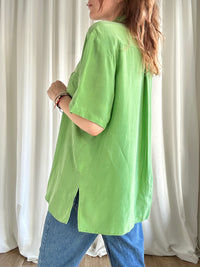Menta cupro shirt