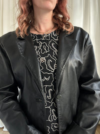 Evergreen leather jacket