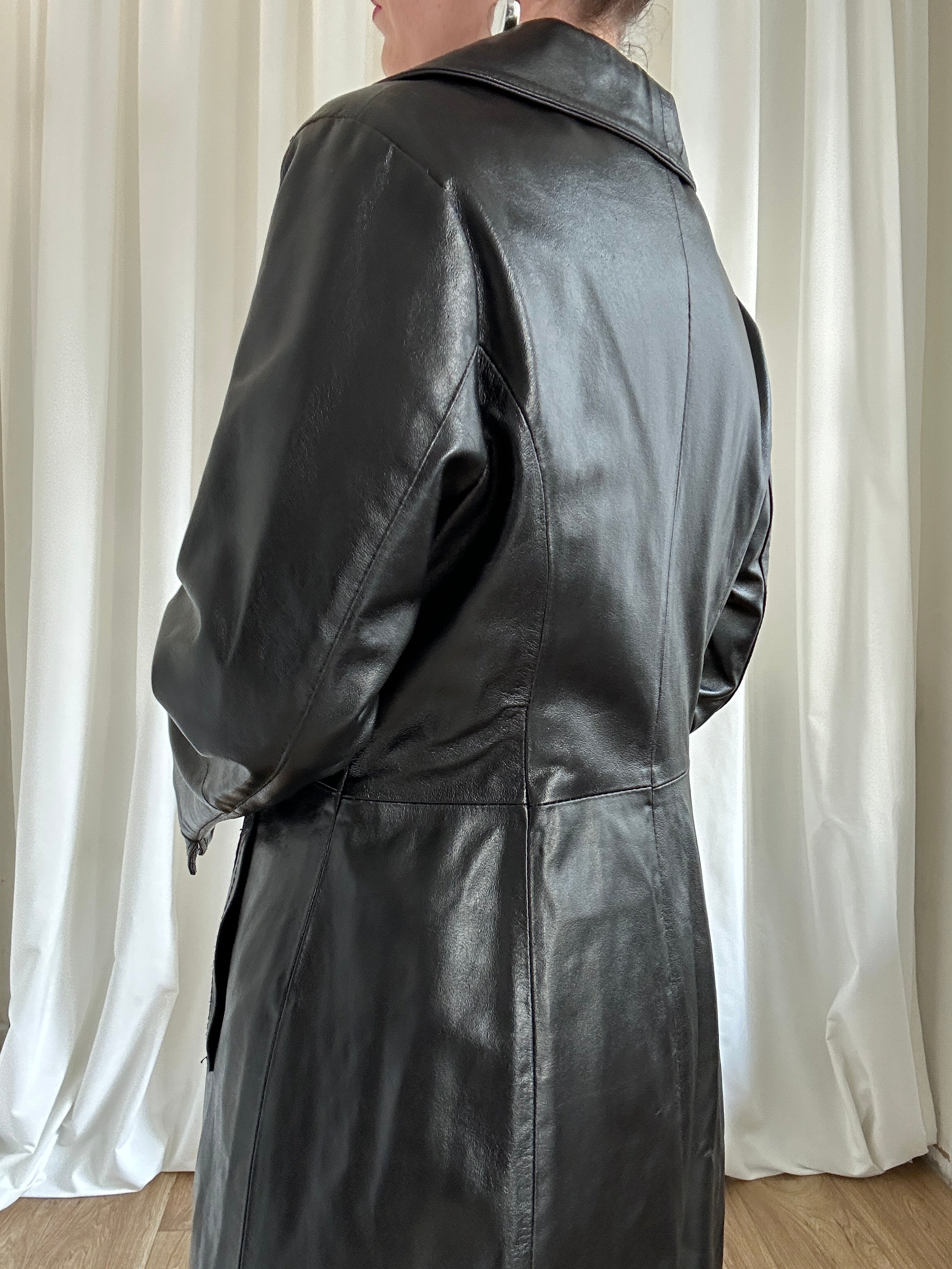 Coco Leather Coat