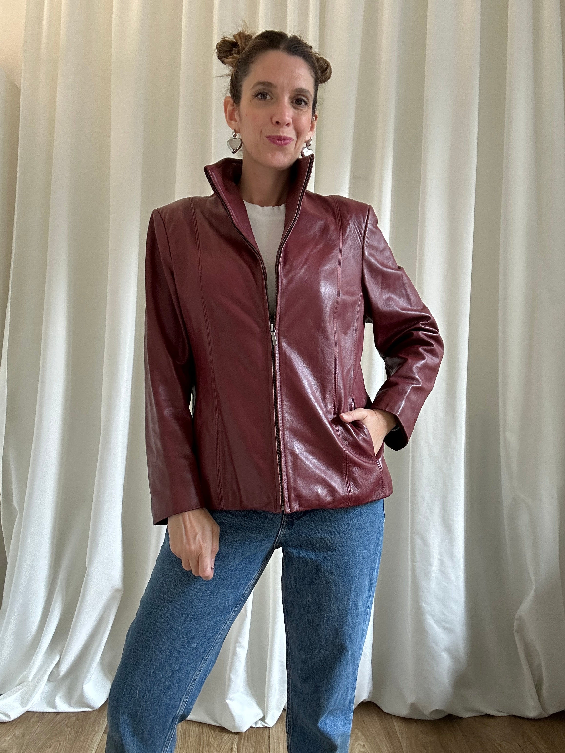 Lipstick Leather Jacket