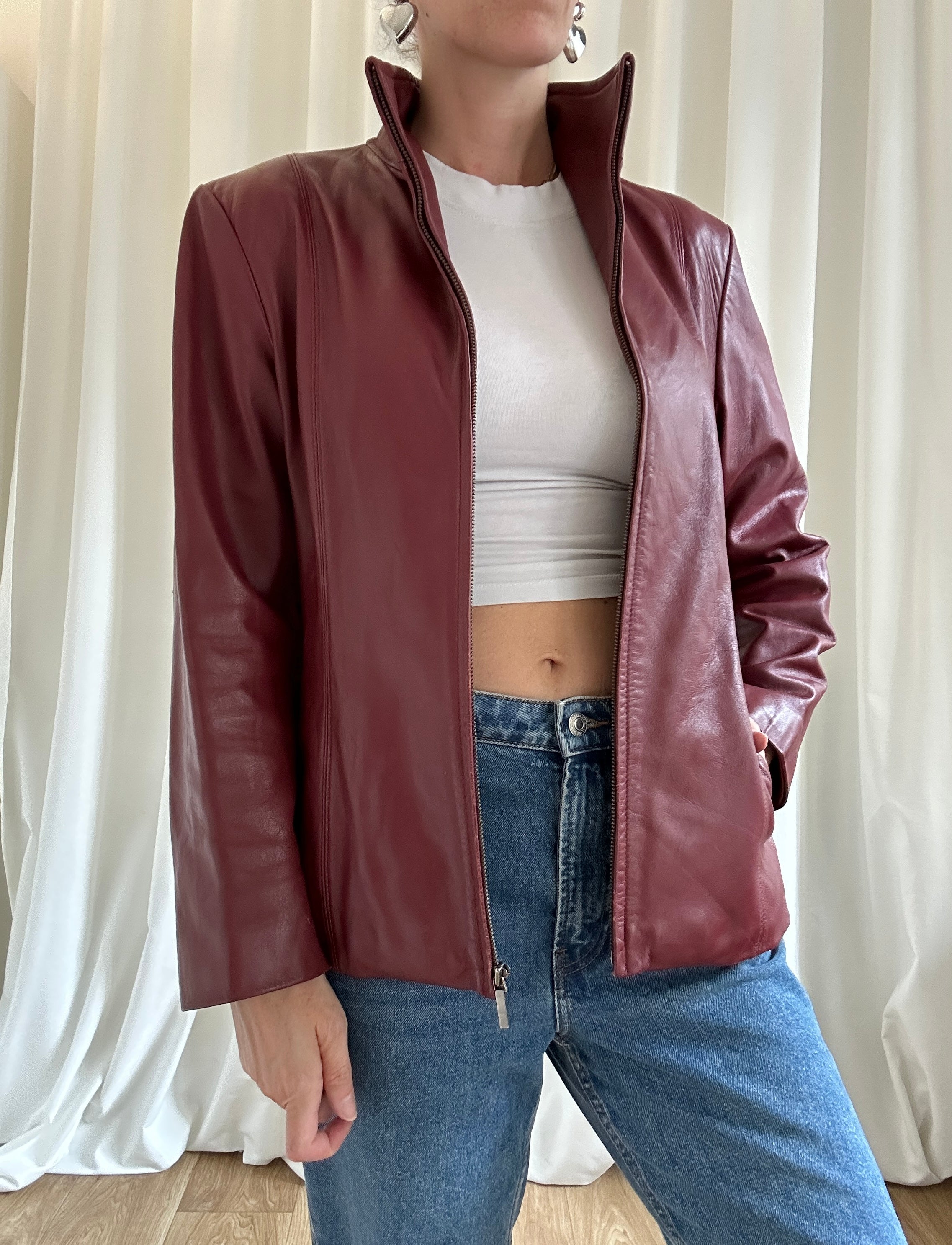 Lipstick Leather Jacket