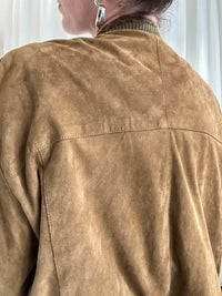 Cardigan Leather Jacket