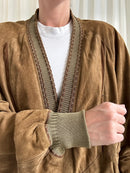 Cardigan Leather Jacket
