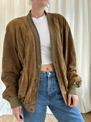 Cardigan Leather Jacket