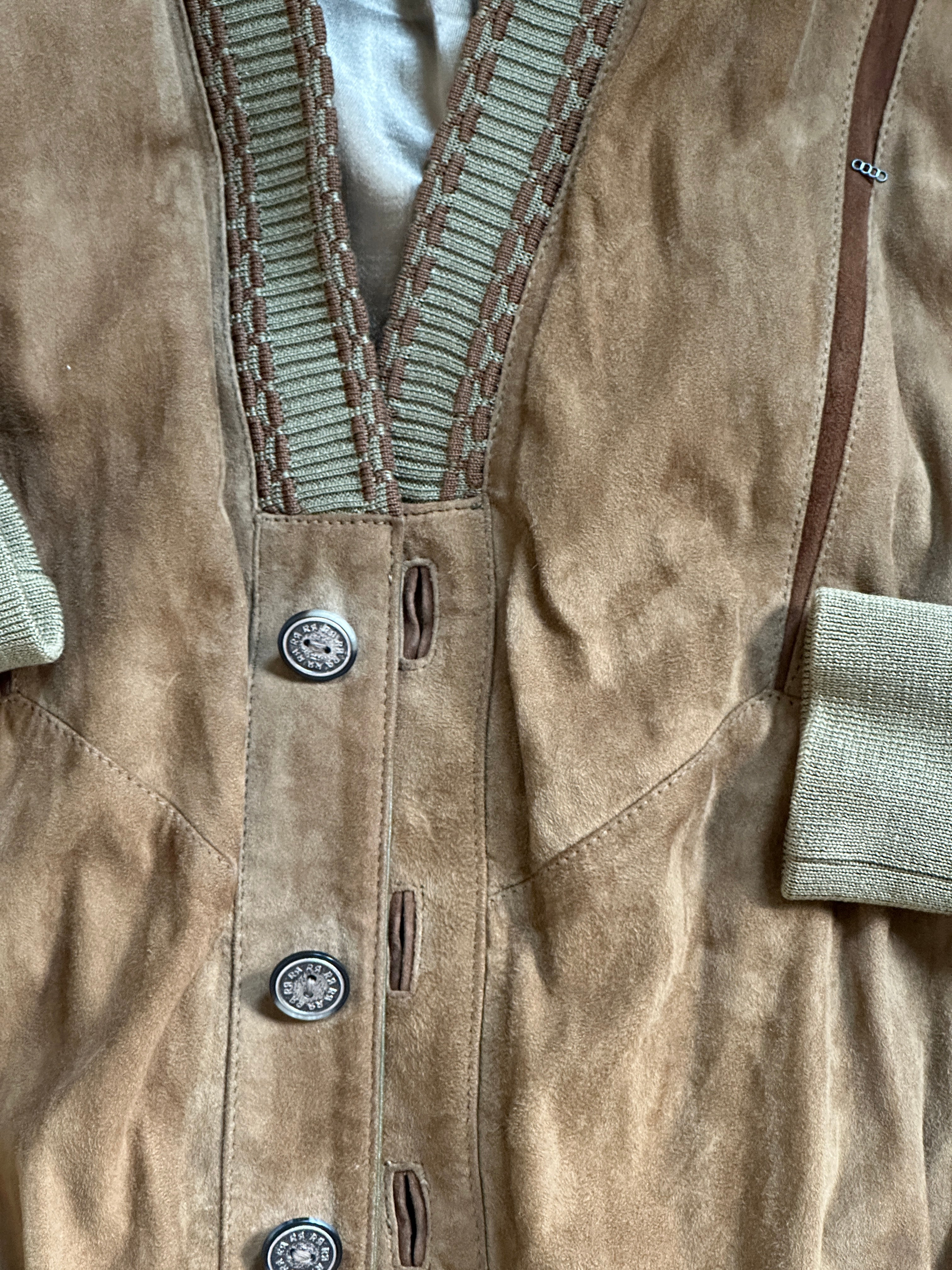 Cardigan Leather Jacket