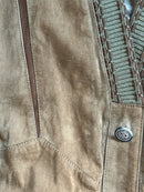 Cardigan Leather Jacket