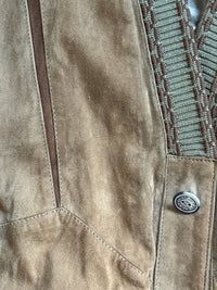 Cardigan Leather Jacket